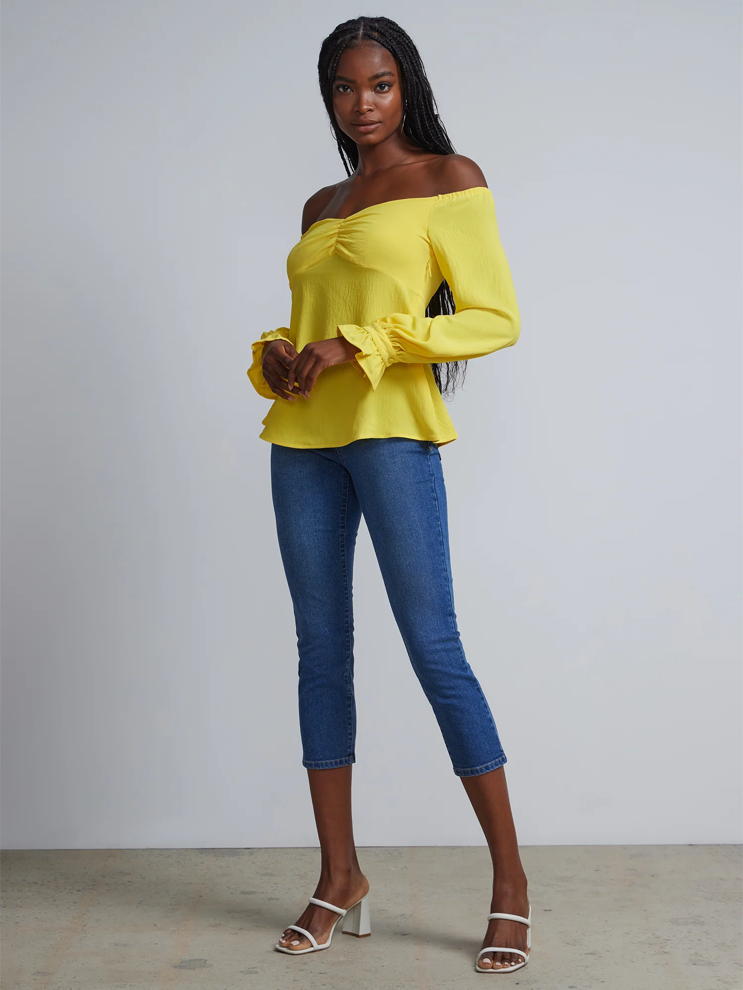 Off-The-Shoulder Sweater Blouse - Image 4