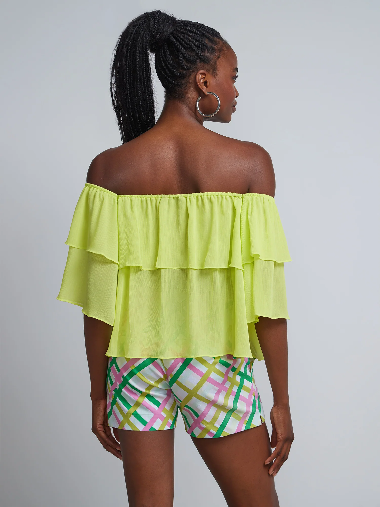 Off-The-Shoulder Tiered Ruffle Blouse - Image 3