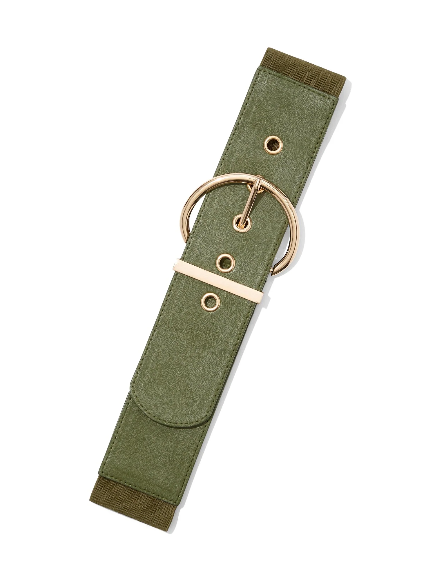 Olive D-Ring Belt