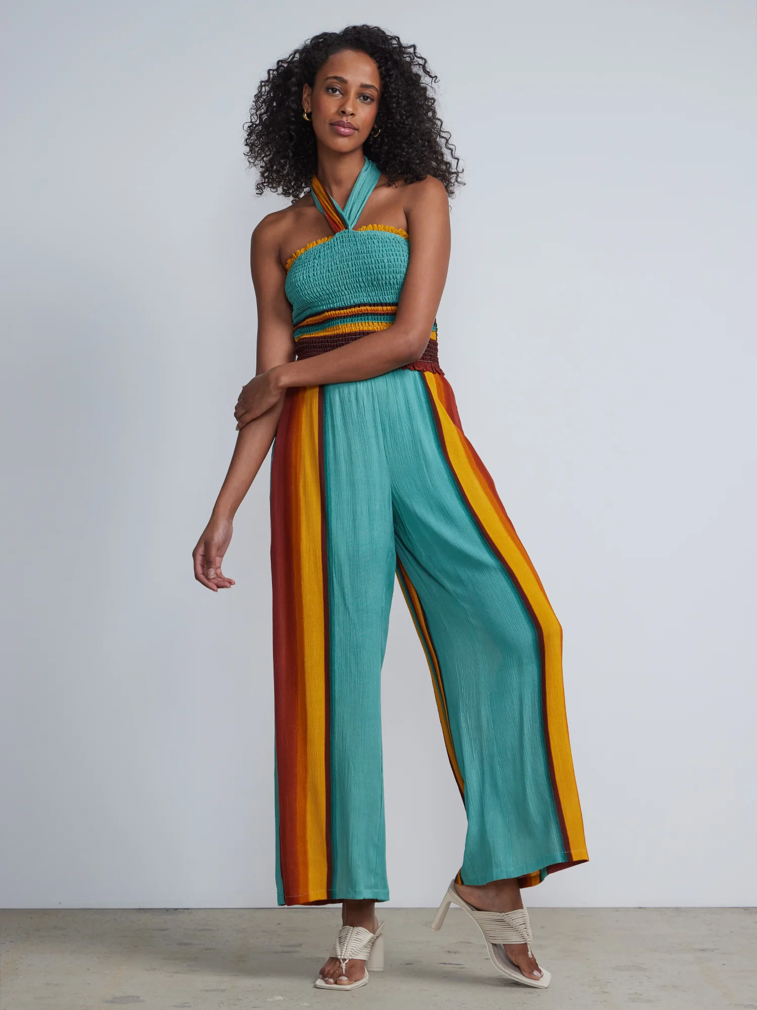 Ombre-Stripe Wide-Leg Pant - Image 4