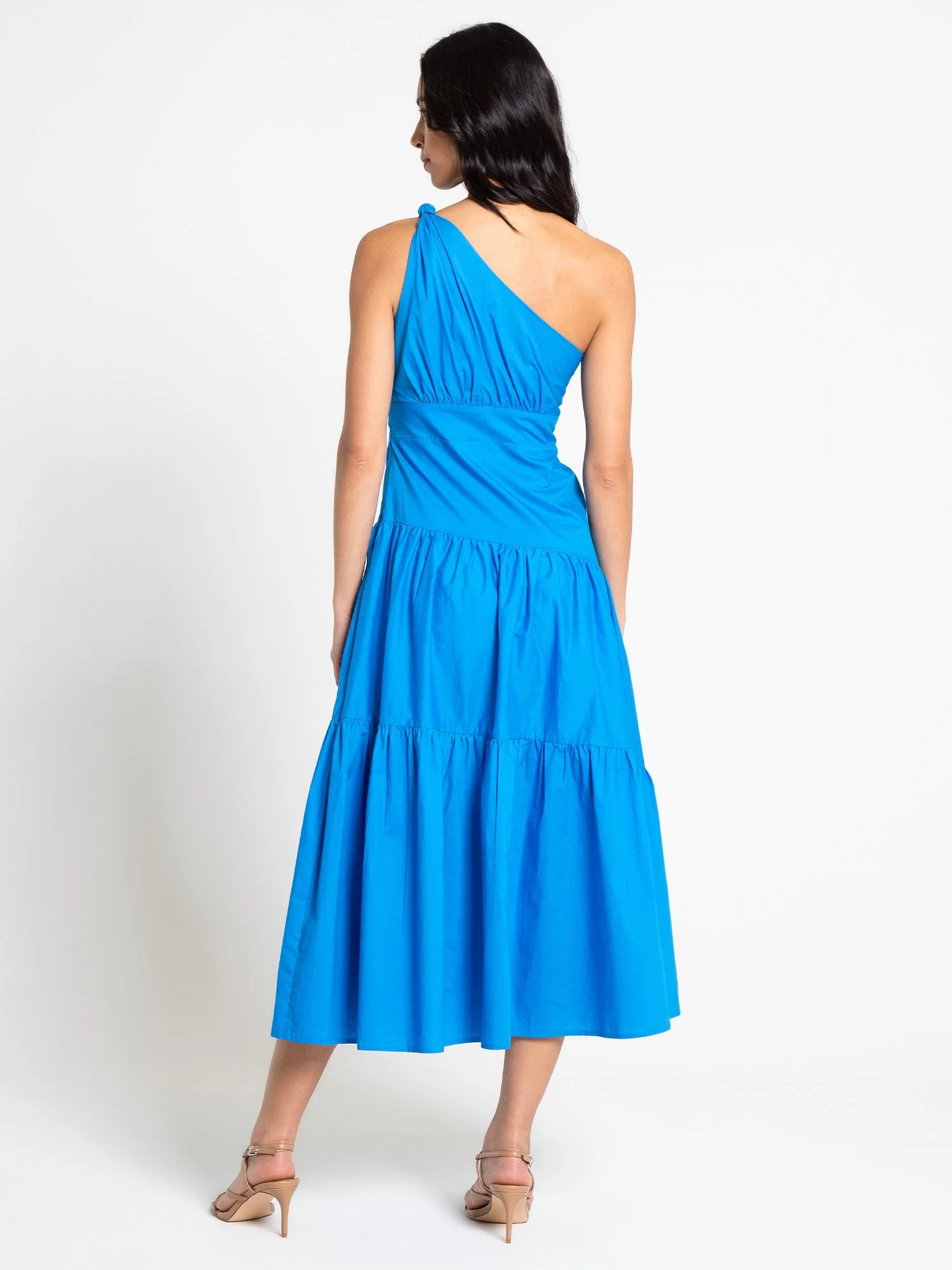 One-Shoulder Poplin Maxi Dress - Lena - Image 10