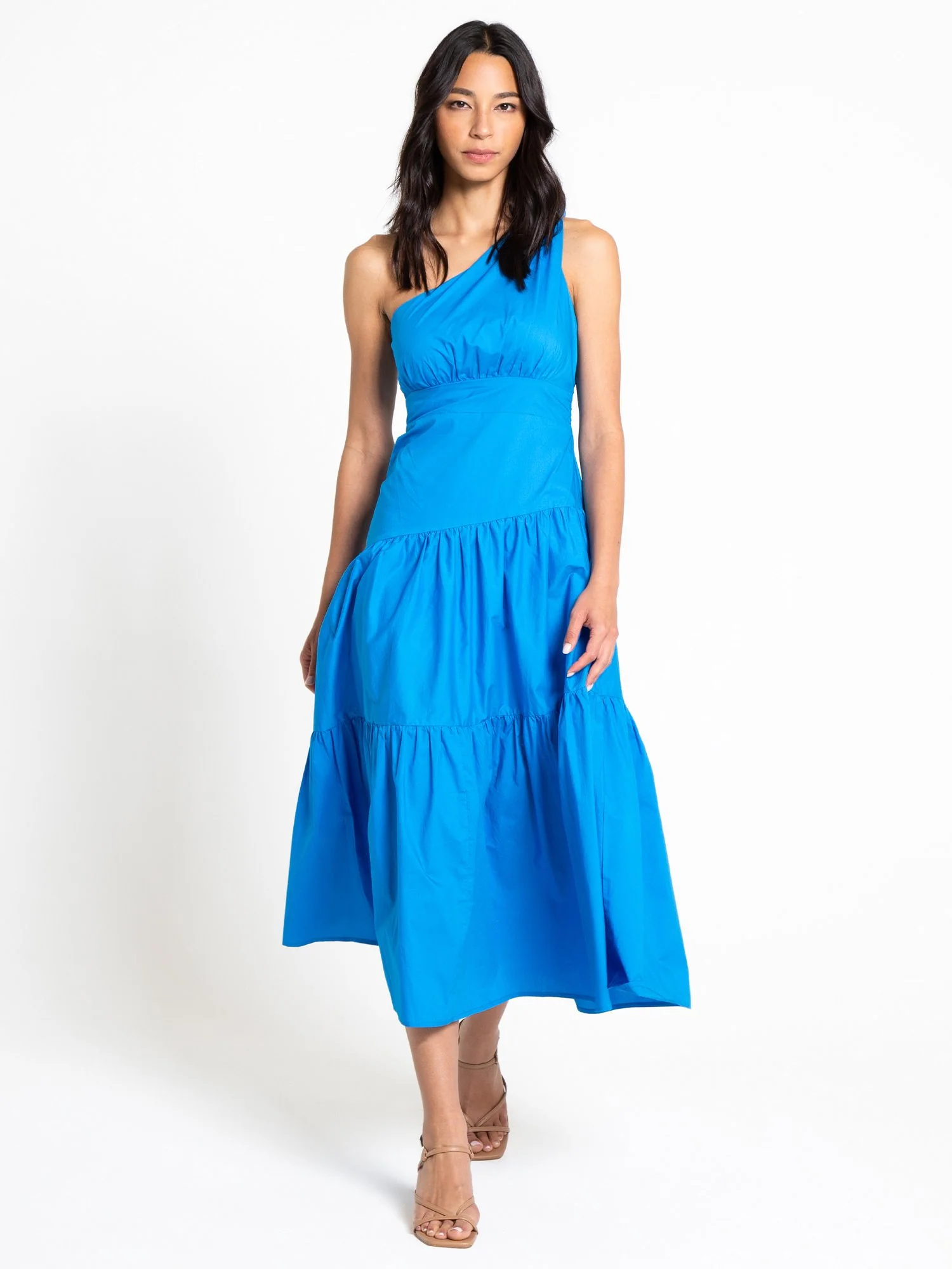One-Shoulder Poplin Maxi Dress - Lena - Image 8