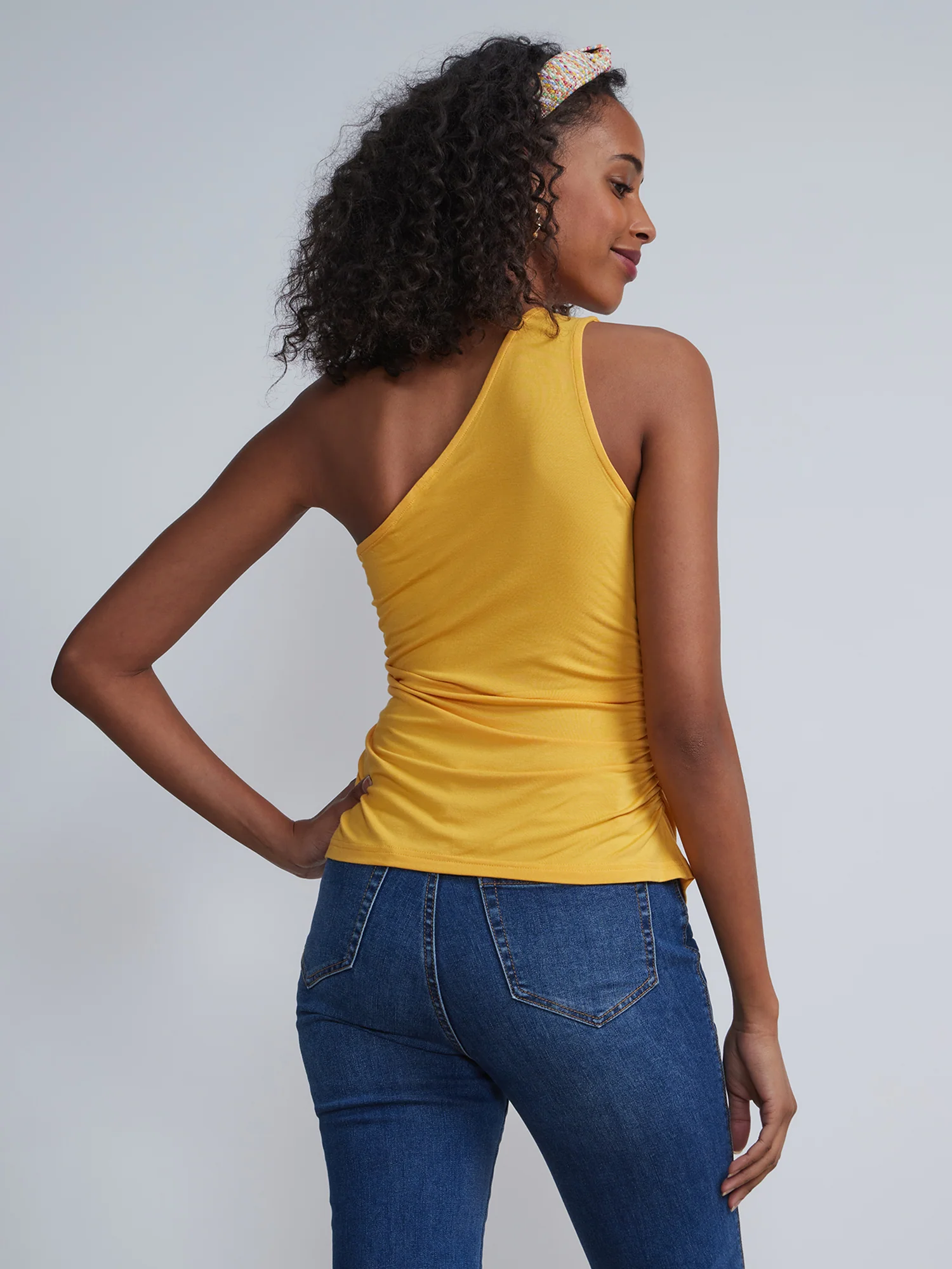 One Shoulder Ruched Top - Image 8