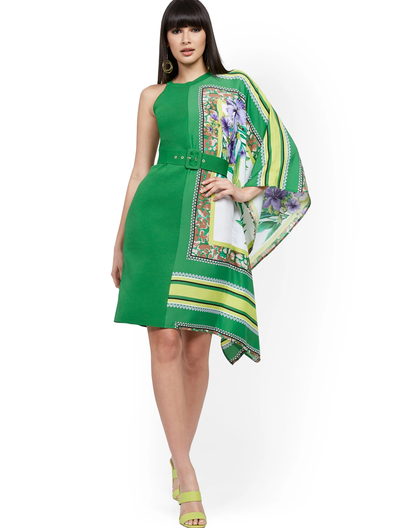 One-Shoulder Sweater Dress - Image 4