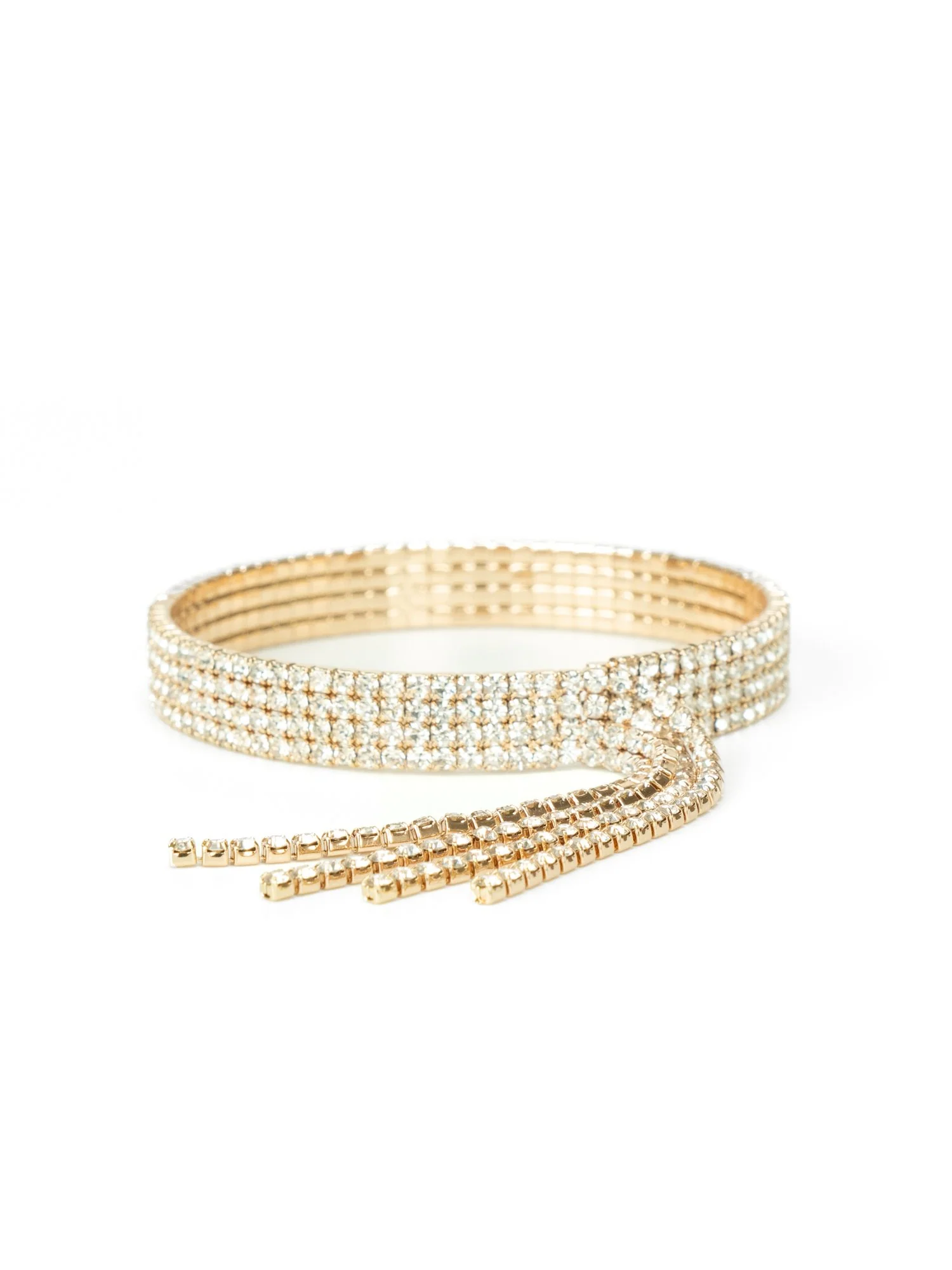 LA Radiant Open Fringe Crystal Bangle - Brands We Love