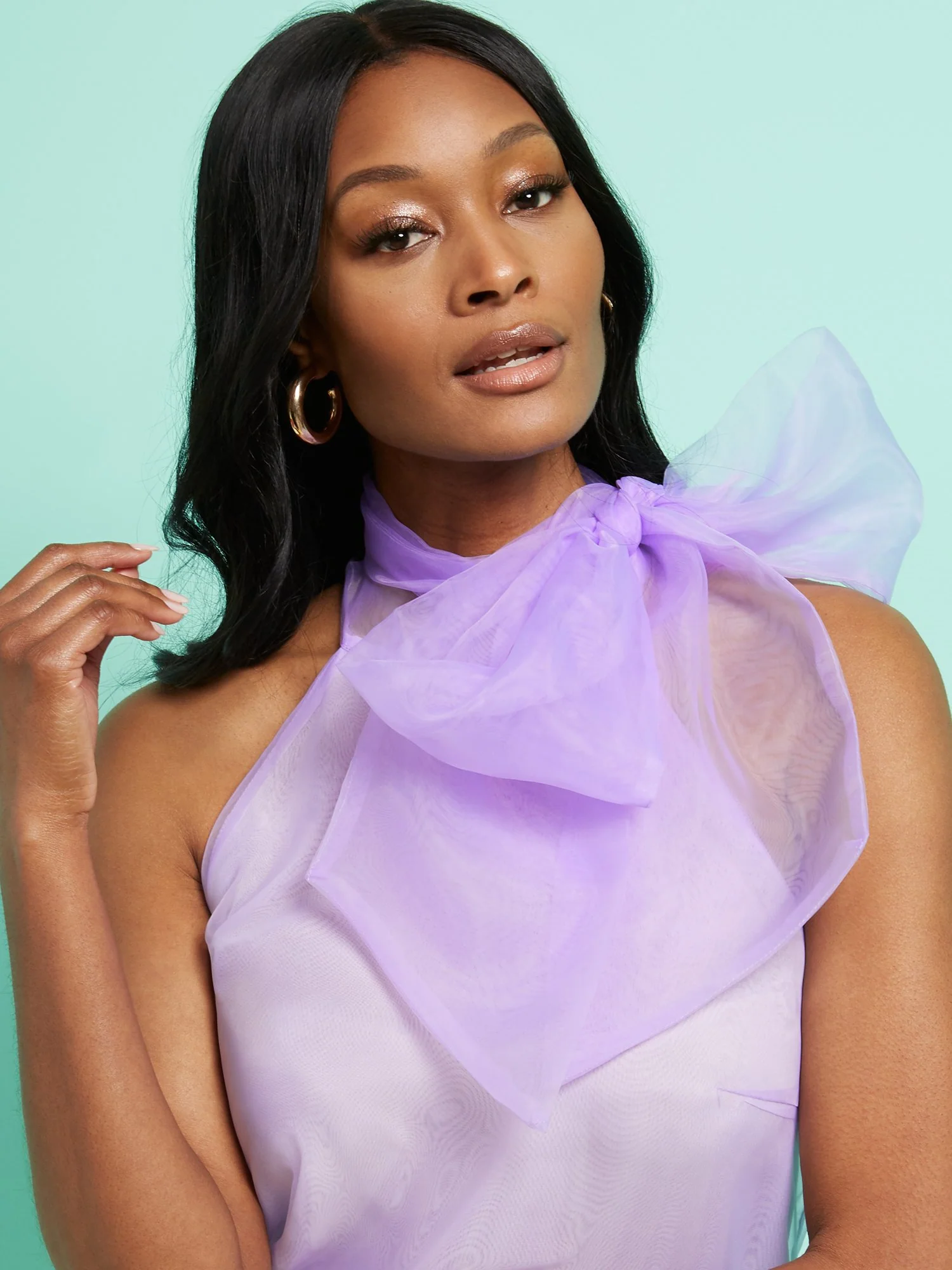 Organza Bow Blouse - Image 6