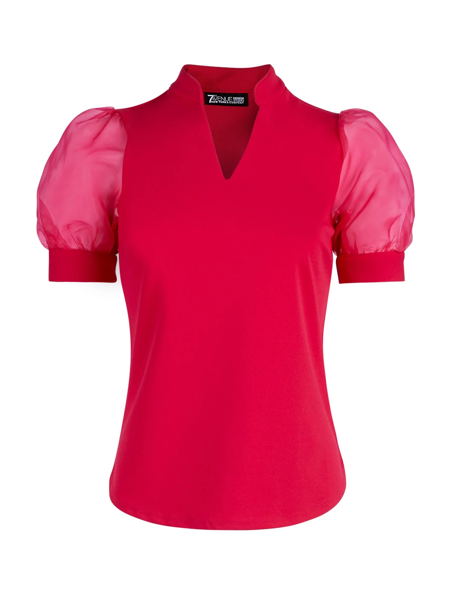Organza Puff-Sleeve Top - 7th Avenue - Image 4