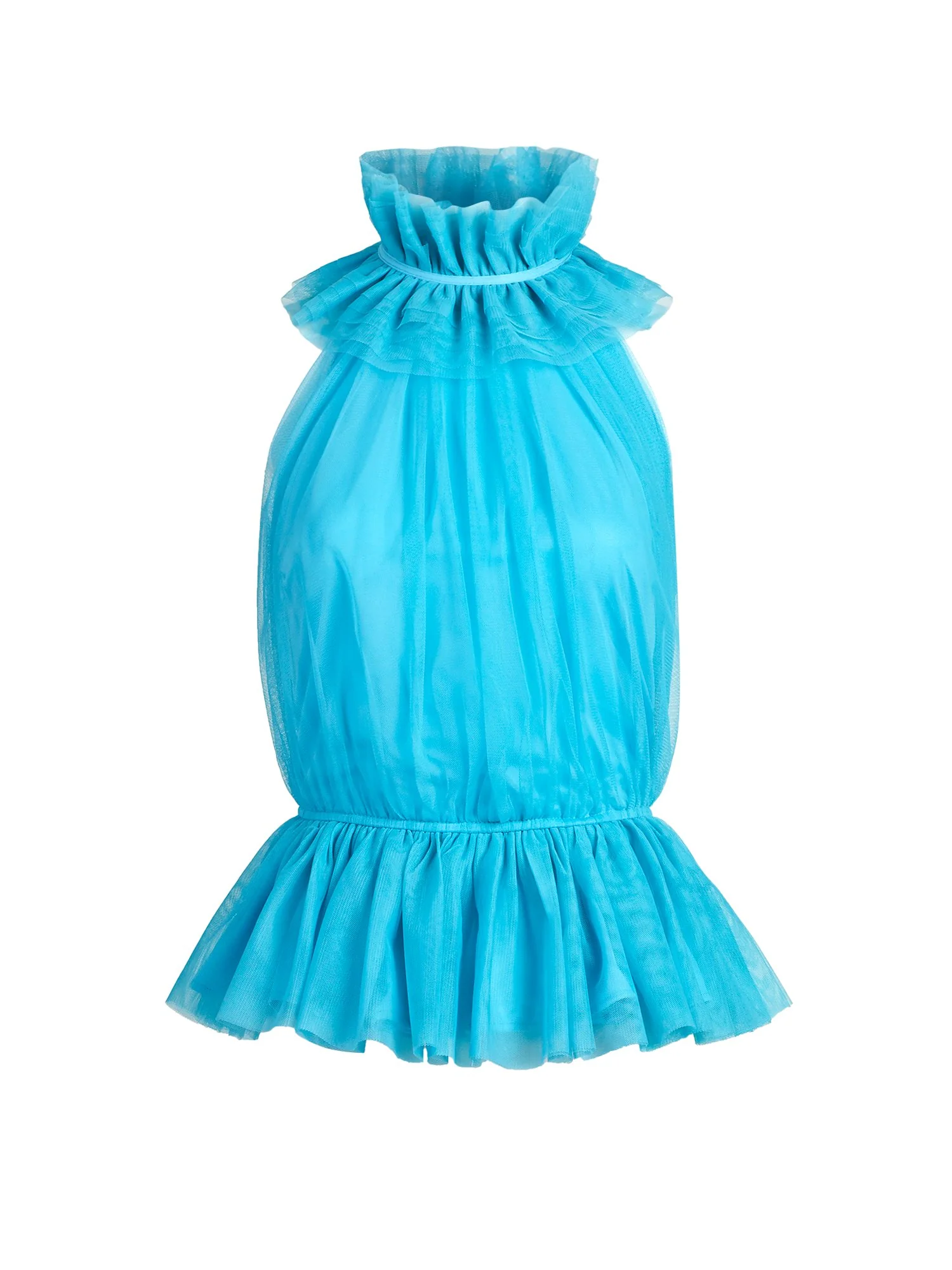 Organza Ruffle Halter Top - Image 2