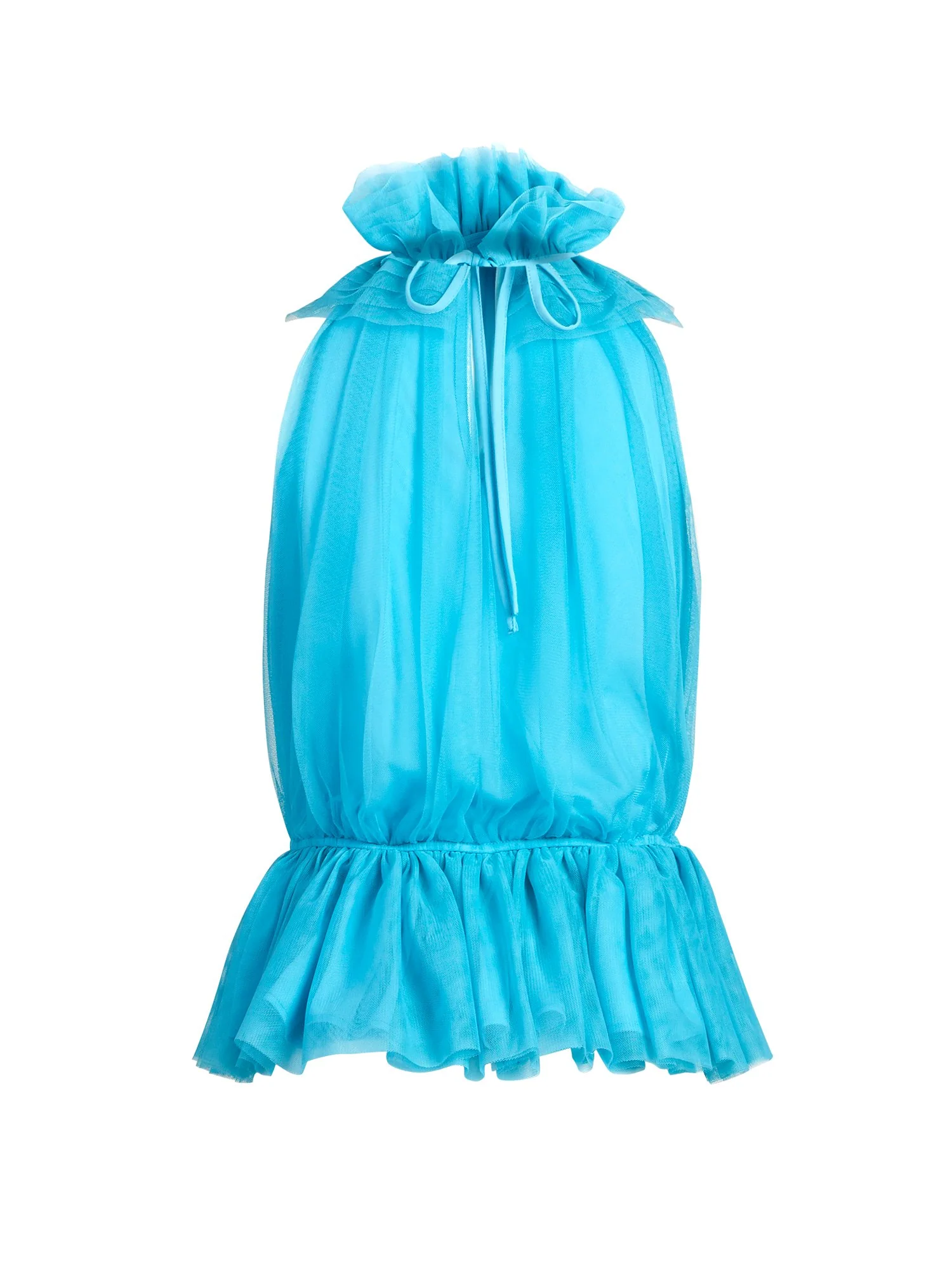 Organza Ruffle Halter Top - Image 3