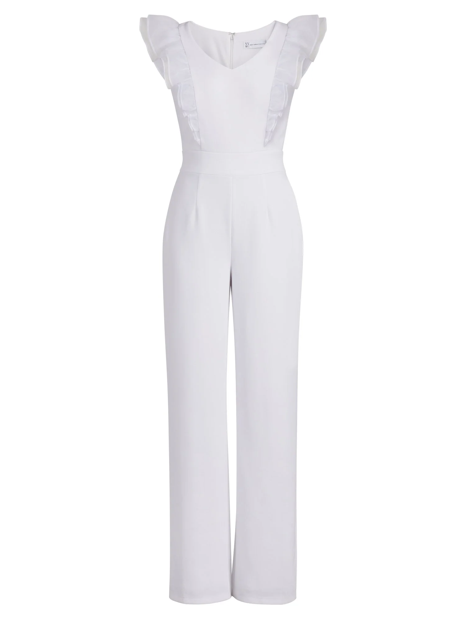 Organza Ruffle-Sleeve Jumpsuit - Image 2