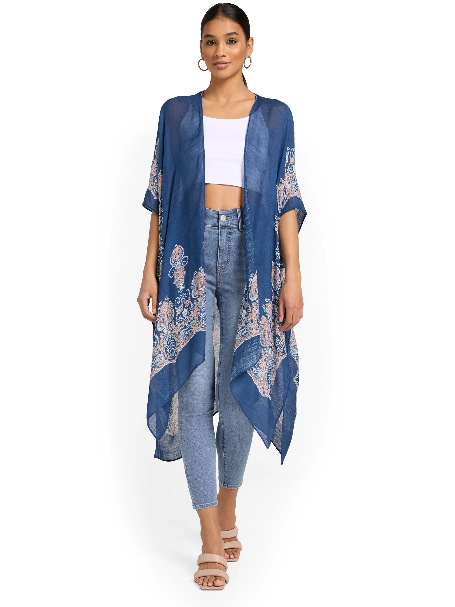 Justin Taylor Paisley-Border Kimono - Brands We Love - Image 2