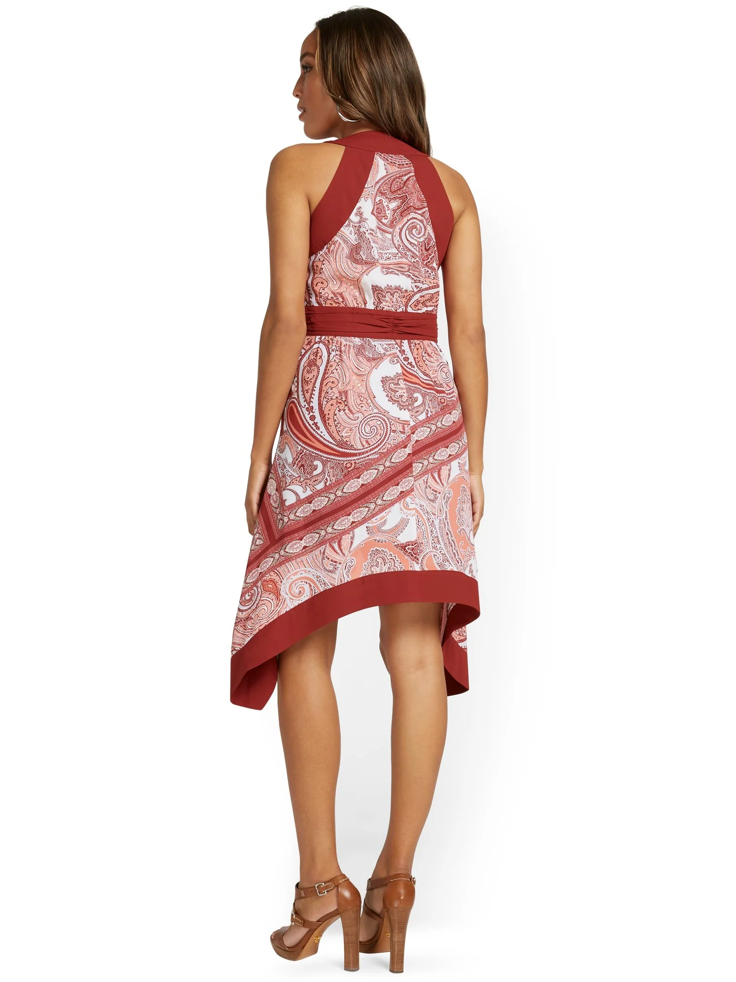 Paisley-Printed Wrap Top - Image 3