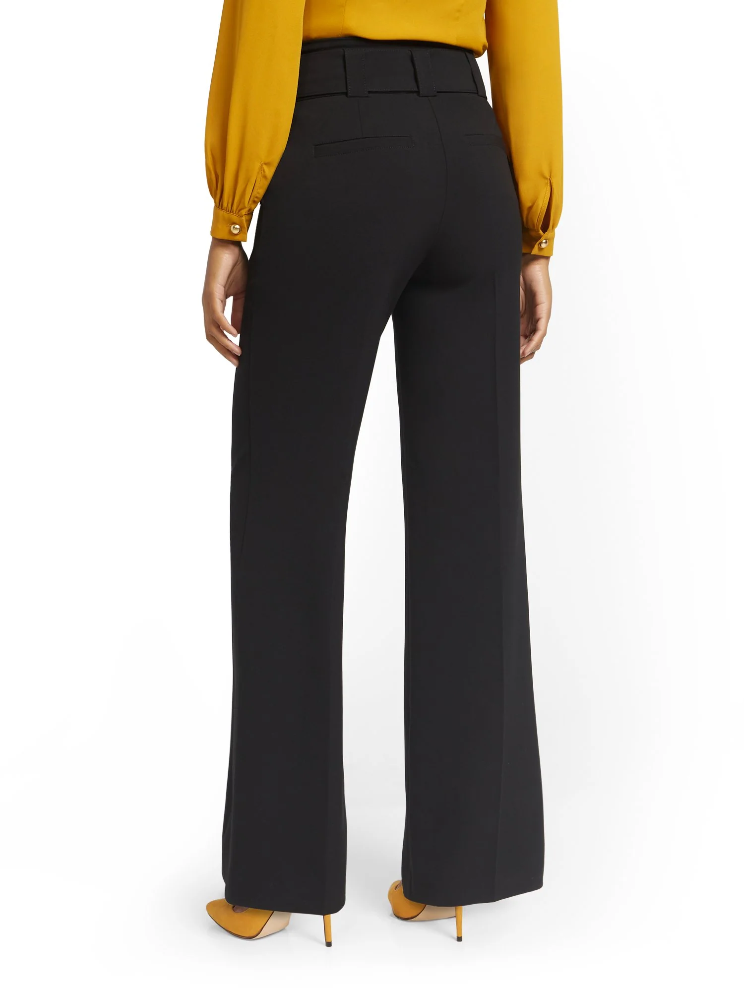 Paperbag-Waist Wide-Leg Pant - 7th Avenue - Image 3