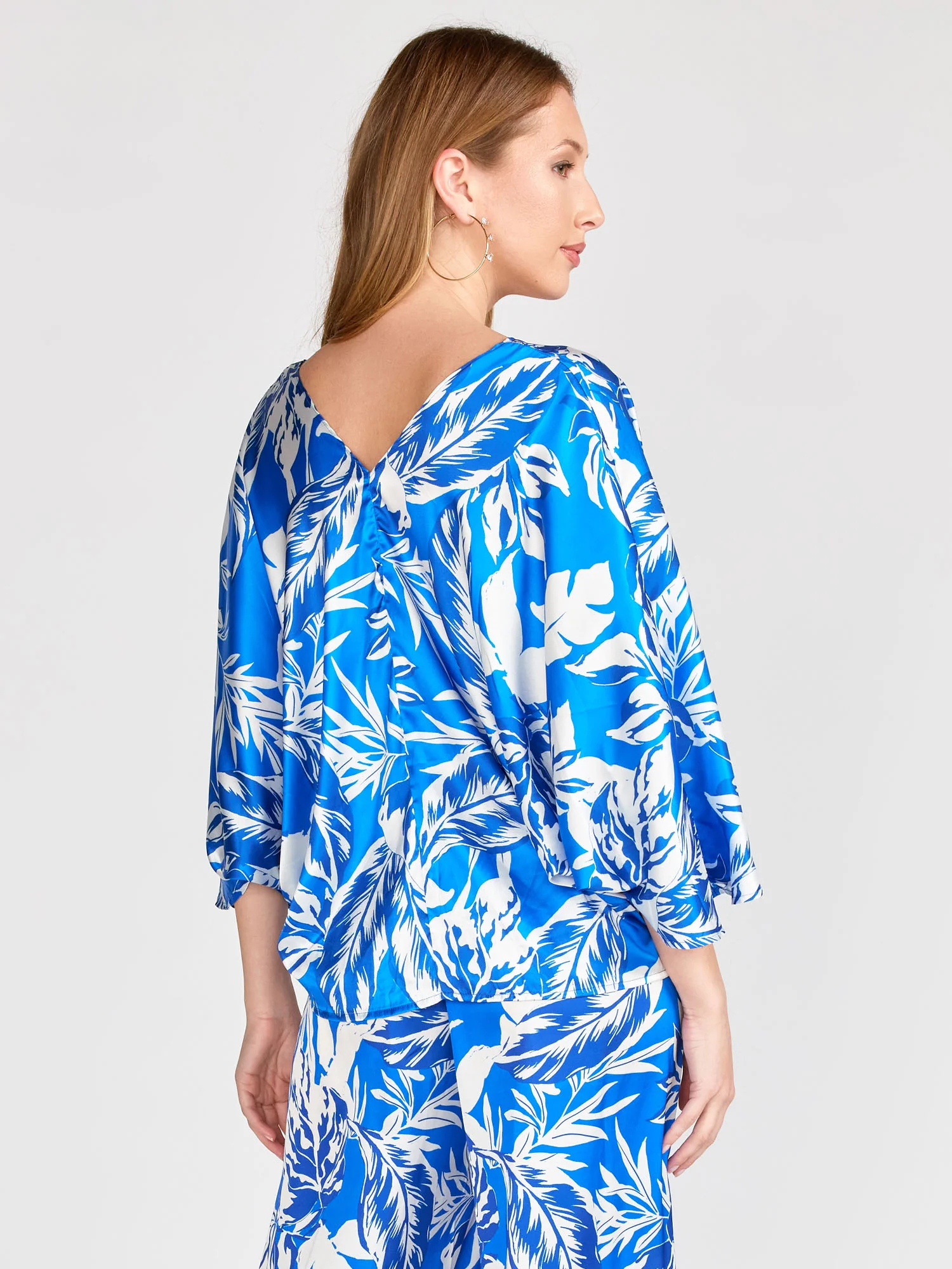 Paradise Blue Satin Top - Flying Tomato - Image 4