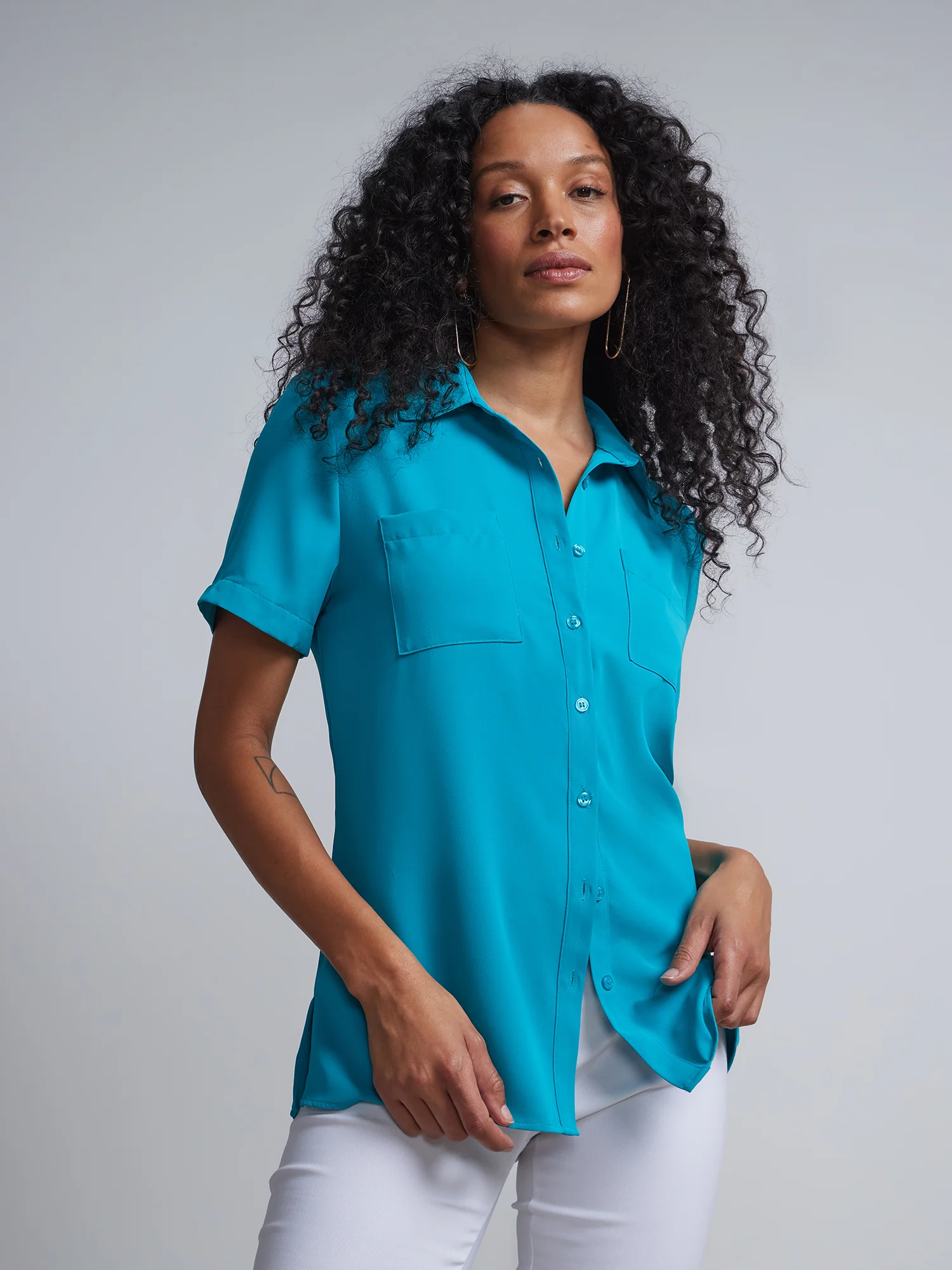 Patch-Pocket Button-Front Shirt - Image 5