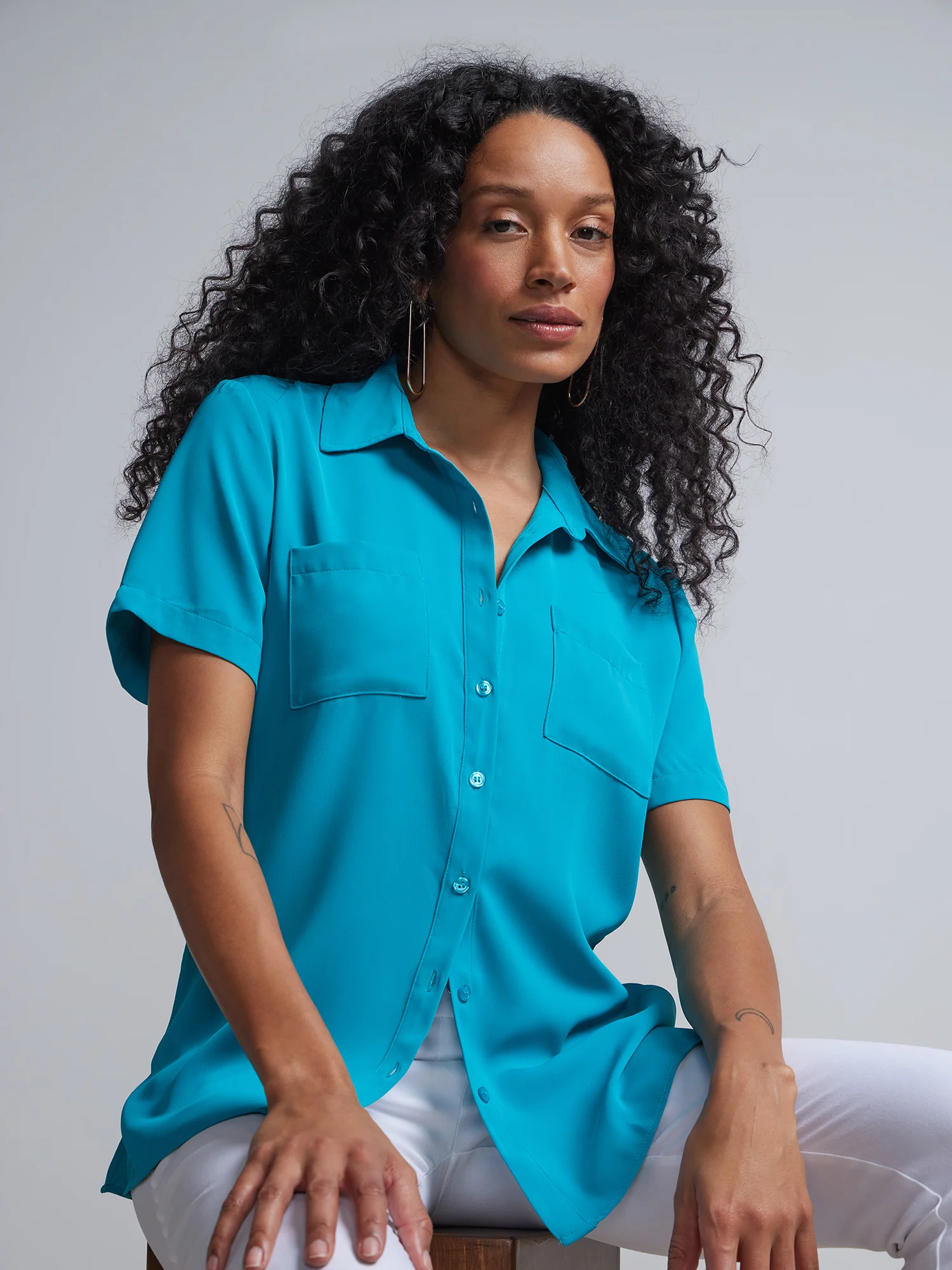 Patch-Pocket Button-Front Shirt - Image 8