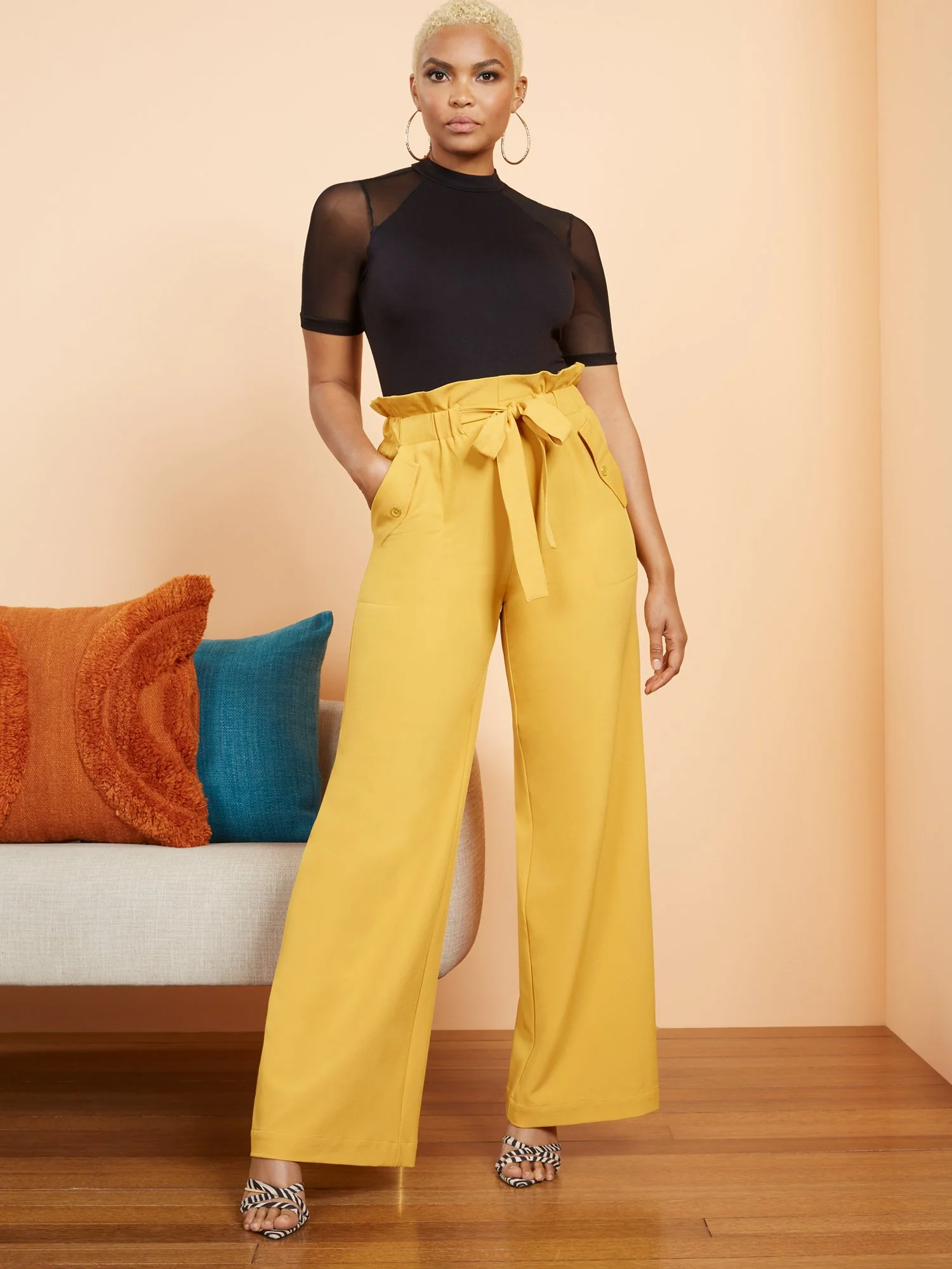 Patch Pocket Wide-Leg Pant - Image 2