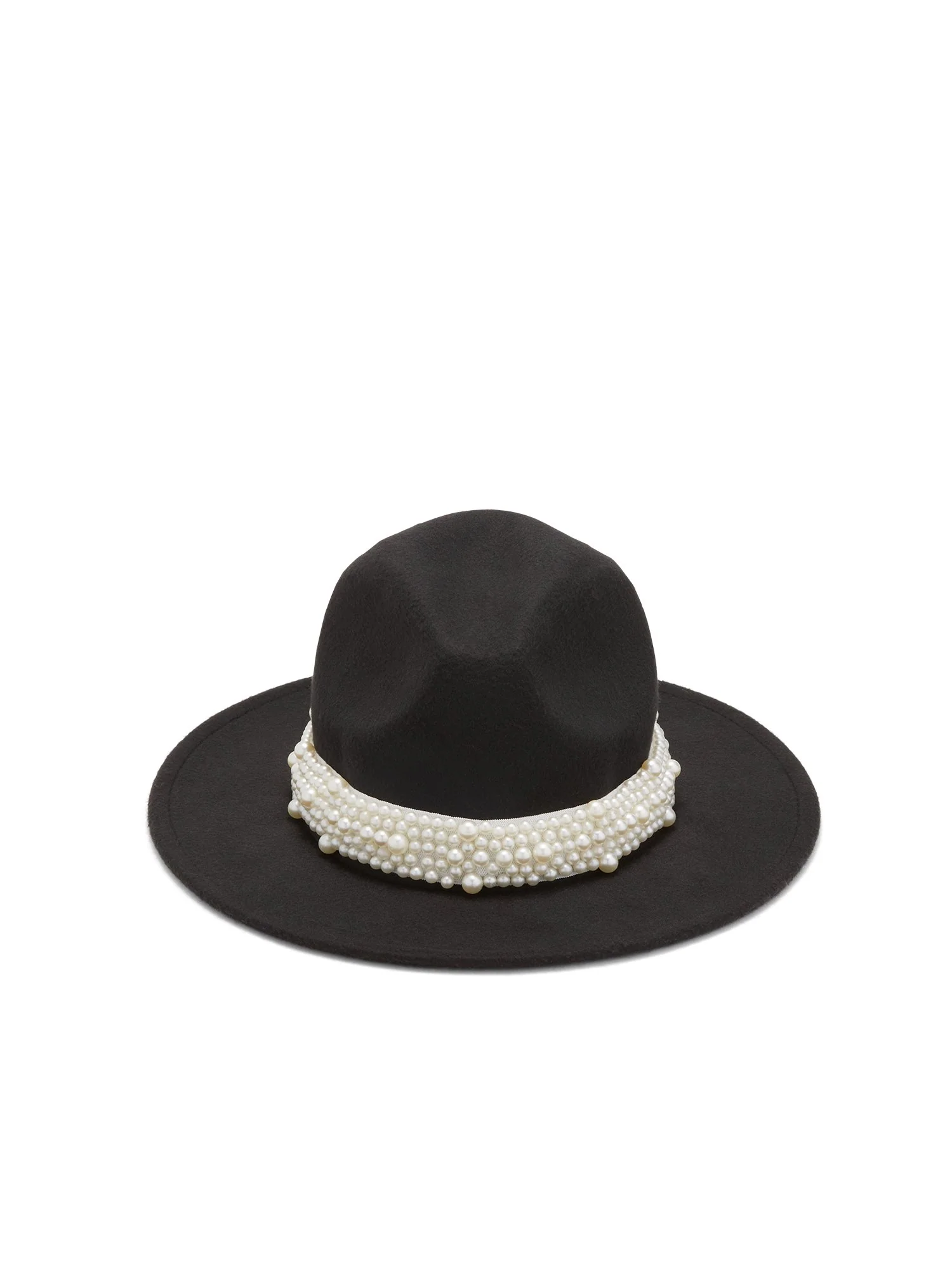 Pearl-Detail Panama Hat