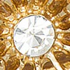 Pearlized Floral Statement Earrings - Image 3