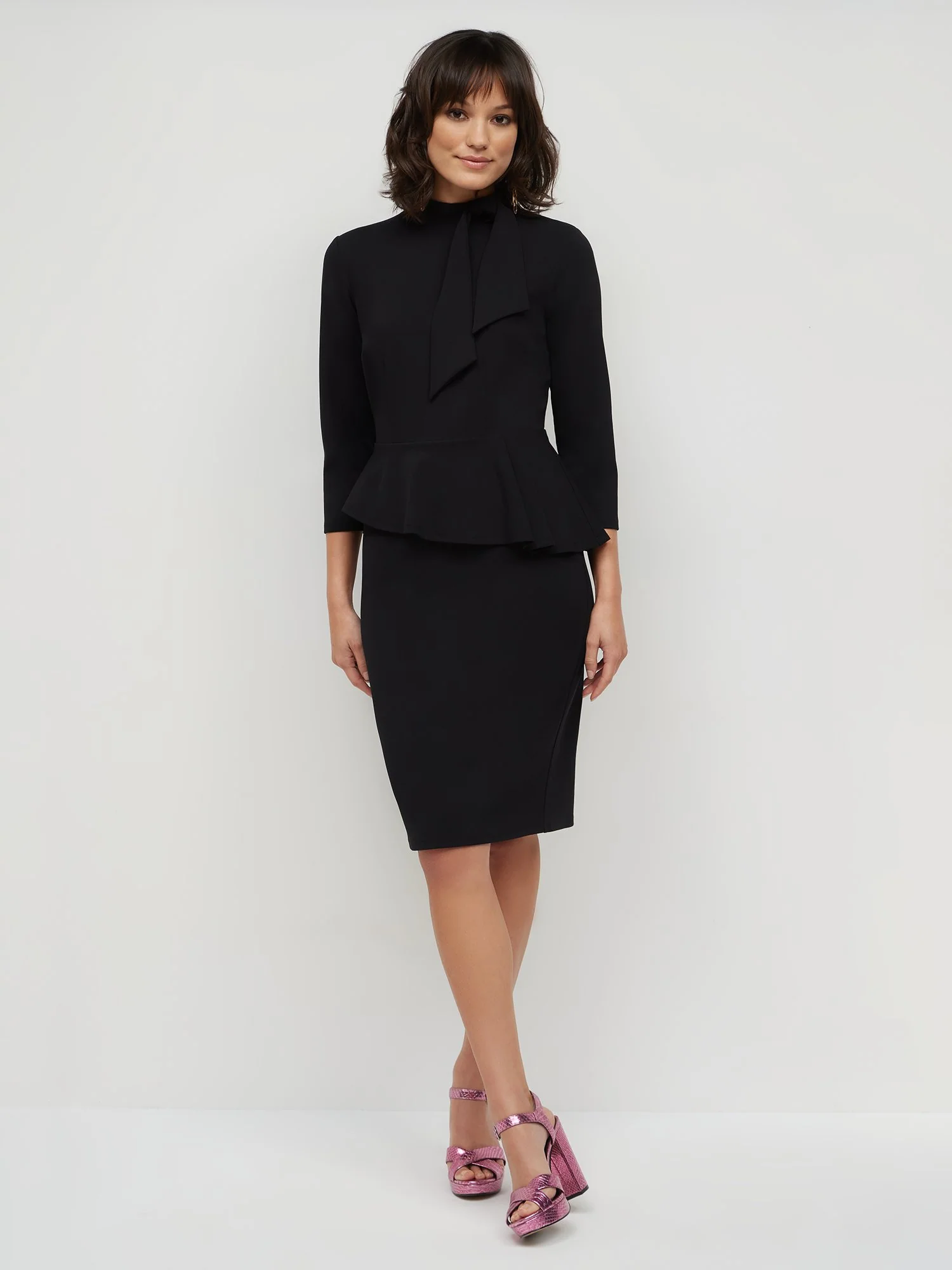 Peplum Sheath Dress - Magic Crepe® - Image 3