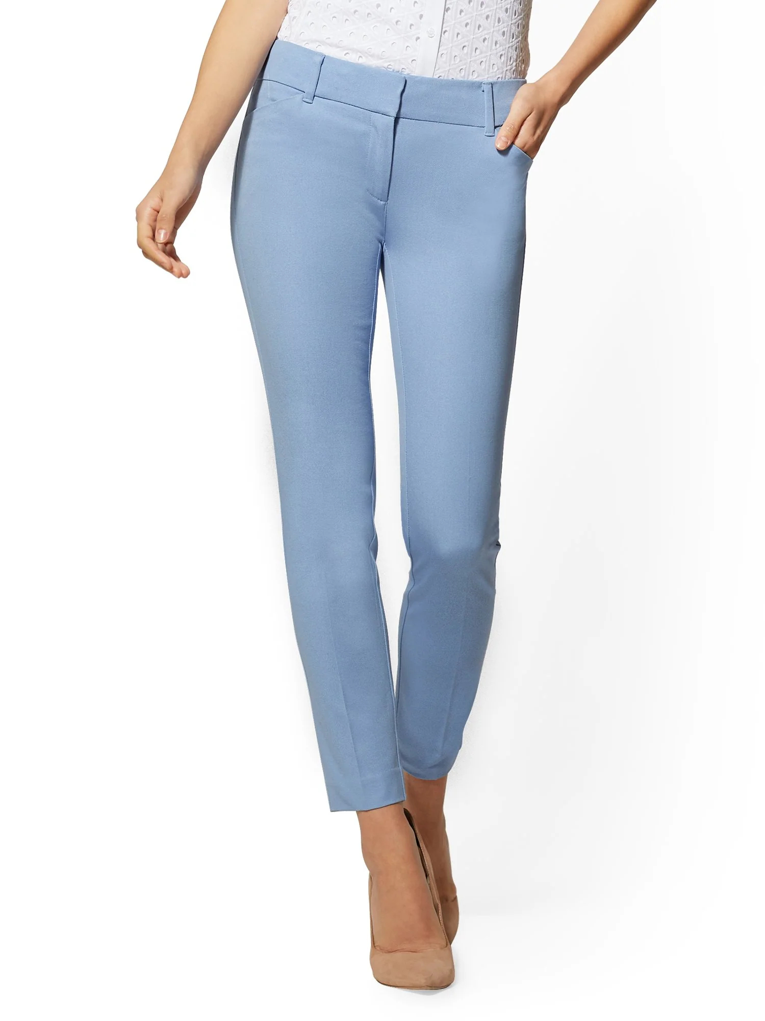 Petite Audrey Ankle Pant - Solid - Image 10