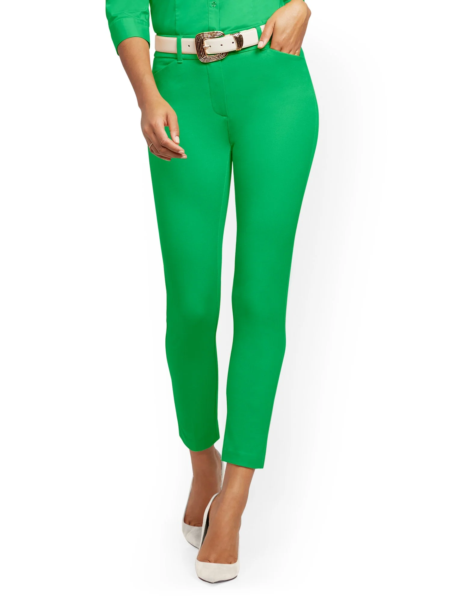 Petite Audrey High-Waisted Ankle Pant