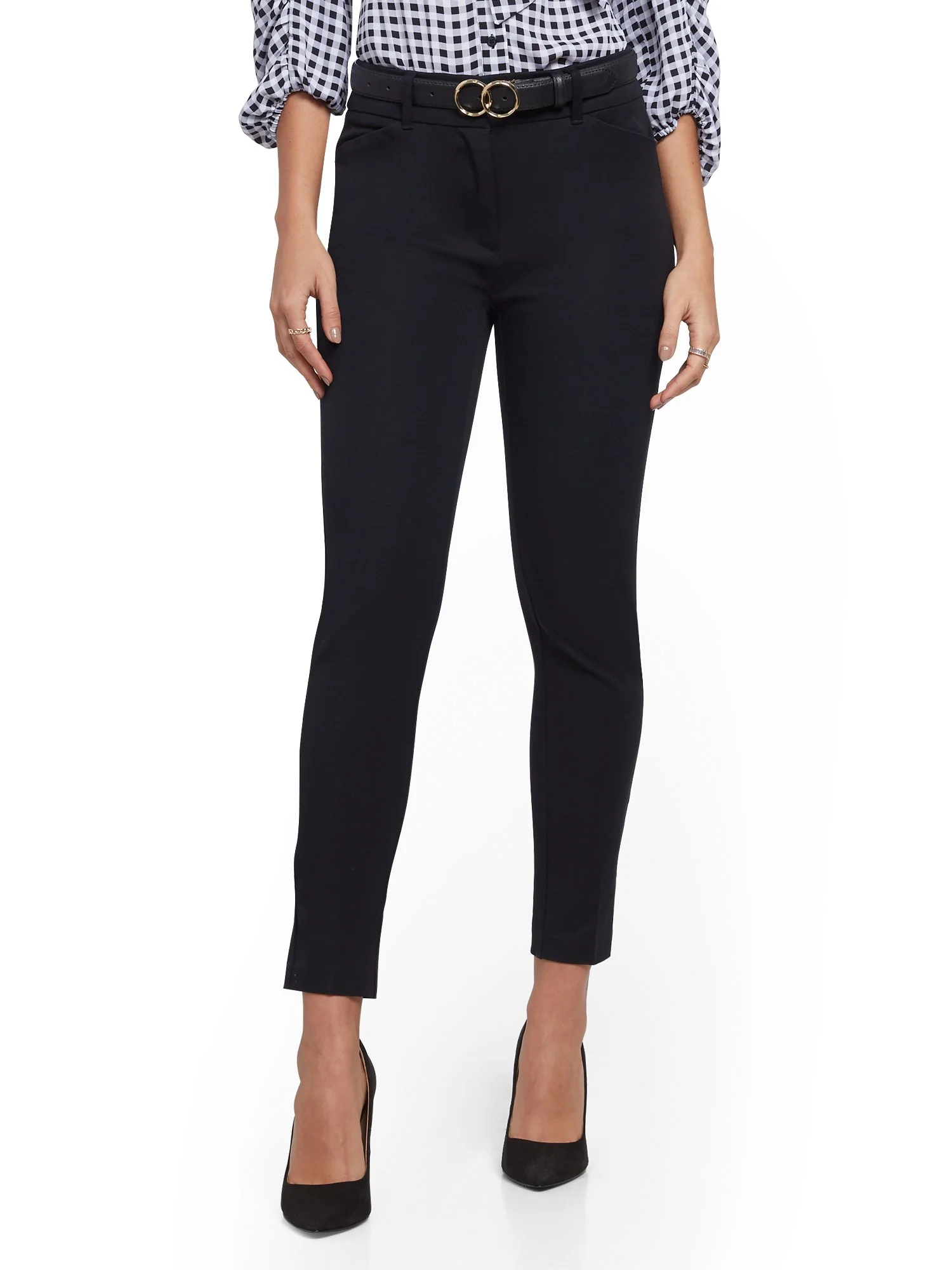 Petite Audrey High-Waisted Ankle Pant