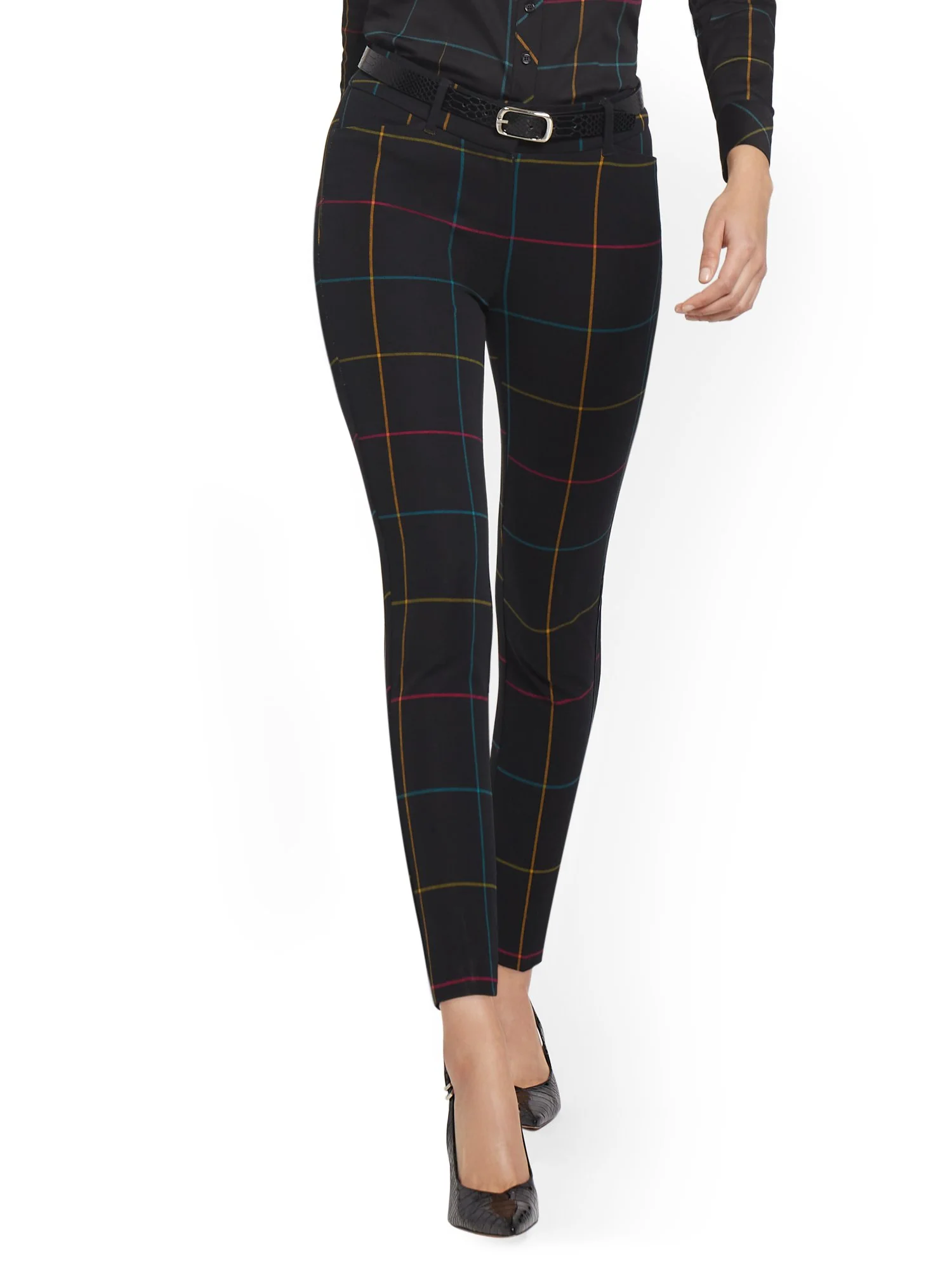 Petite Audrey High-Waisted Ankle Pant - Rainbow