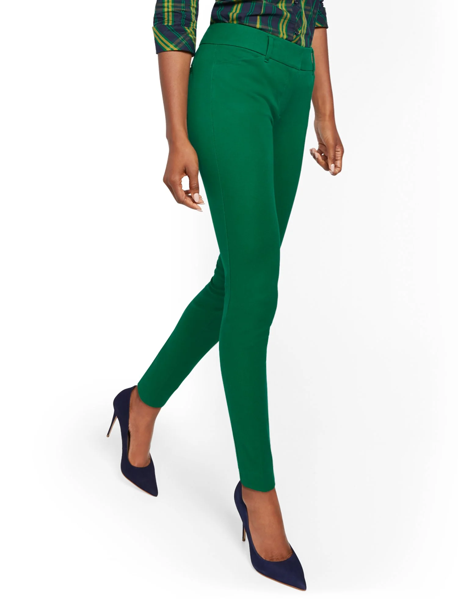 Petite Audrey Slim-Leg Pant - Solid - Image 2