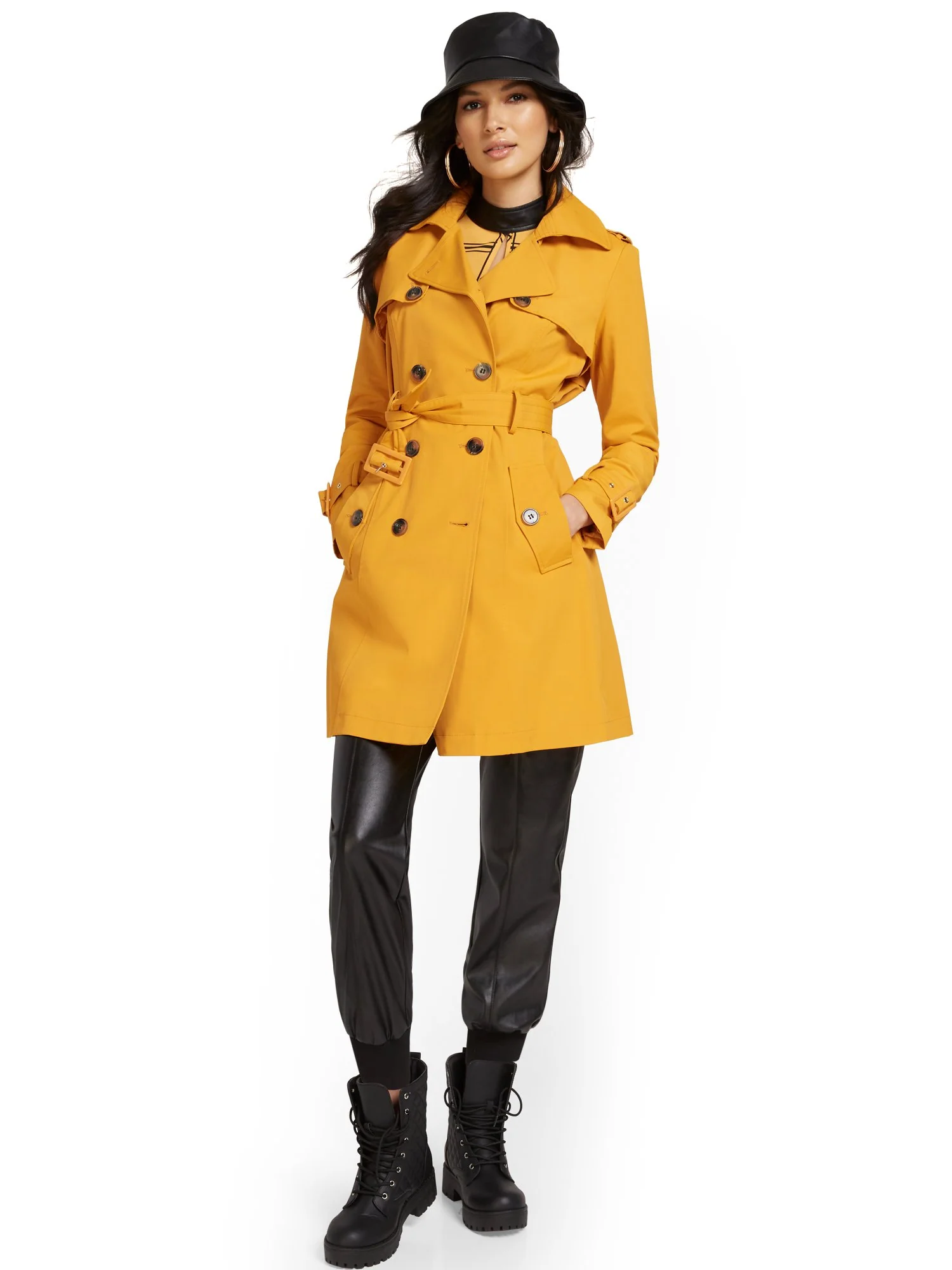 Petite Belted Trenchcoat - City Trench Collection - Image 10