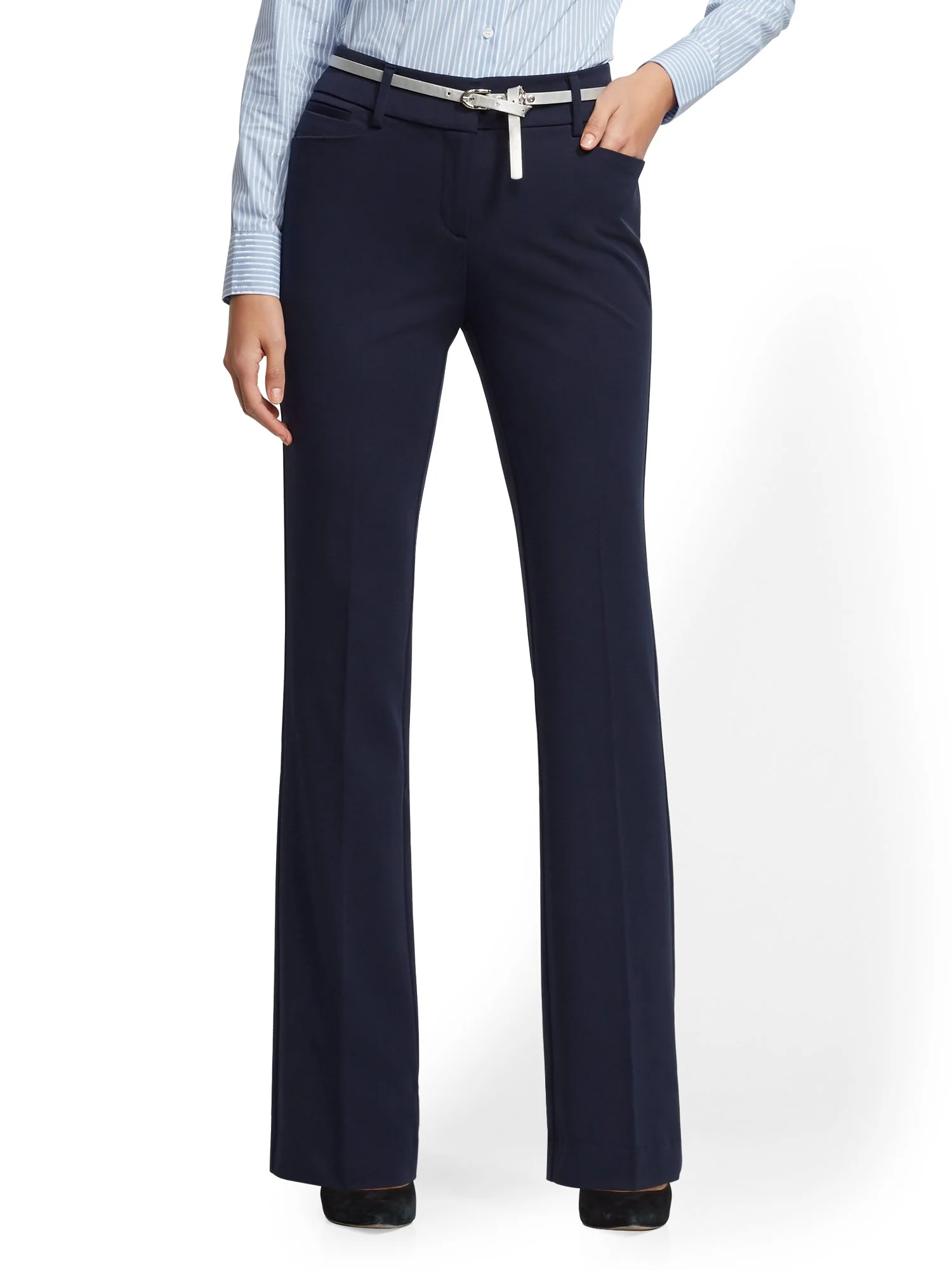 Petite Bootcut Pant - Mid Rise - SuperStretch - 7th Avenue - Image 6