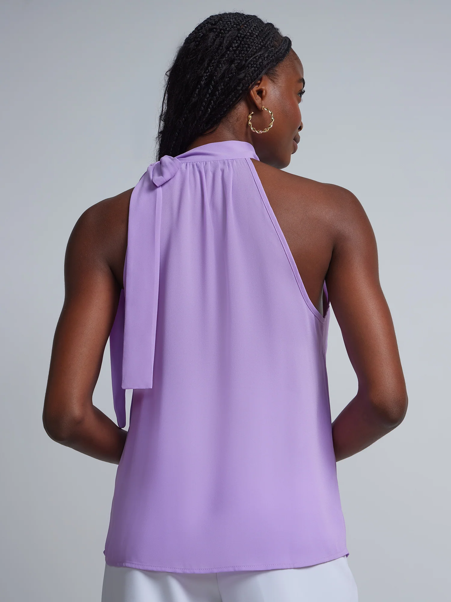 Petite Bow-Neck Halterneck Blouse - Image 18