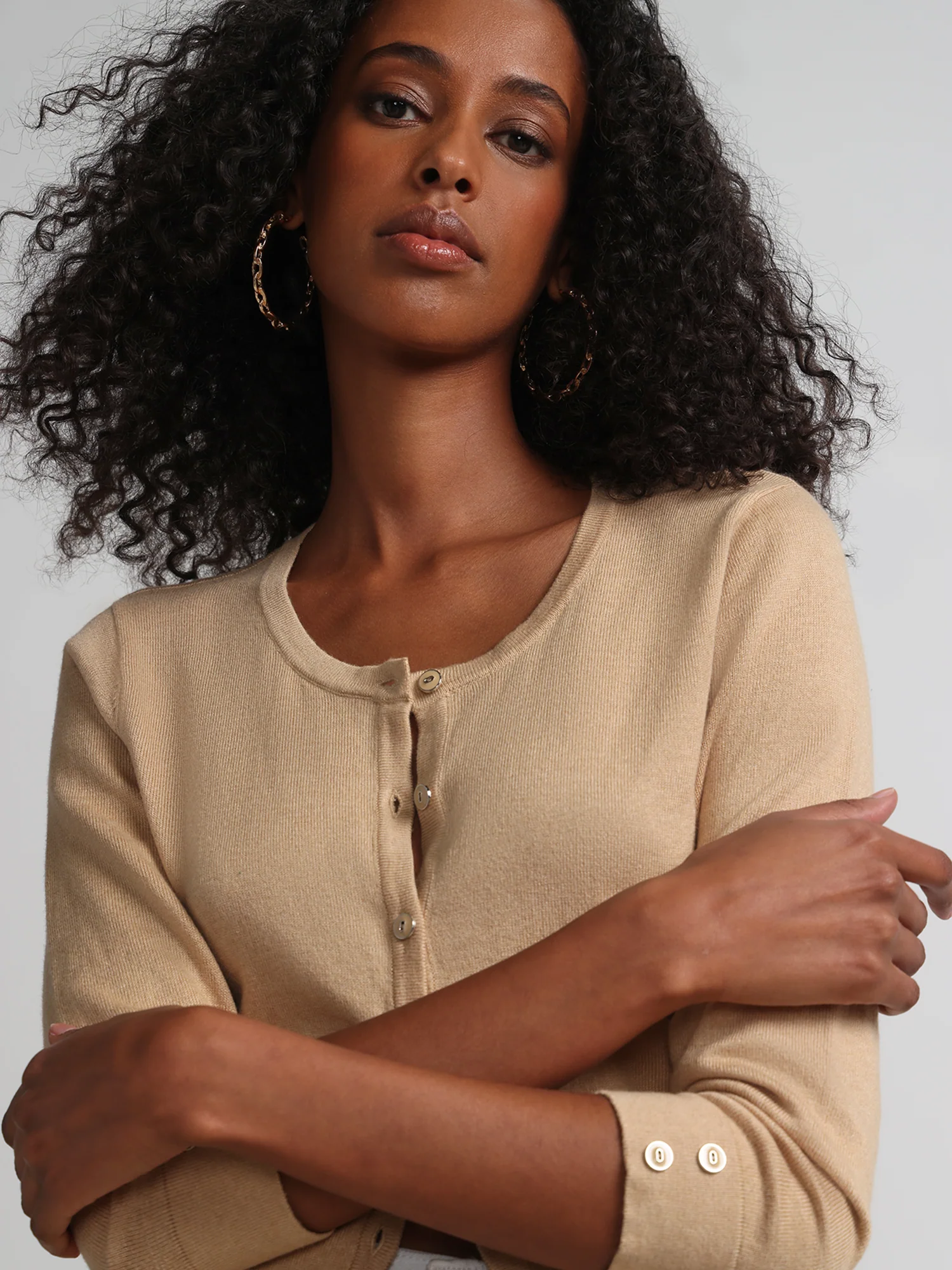 Petite Chelsea Crewneck Cardigan - Image 13