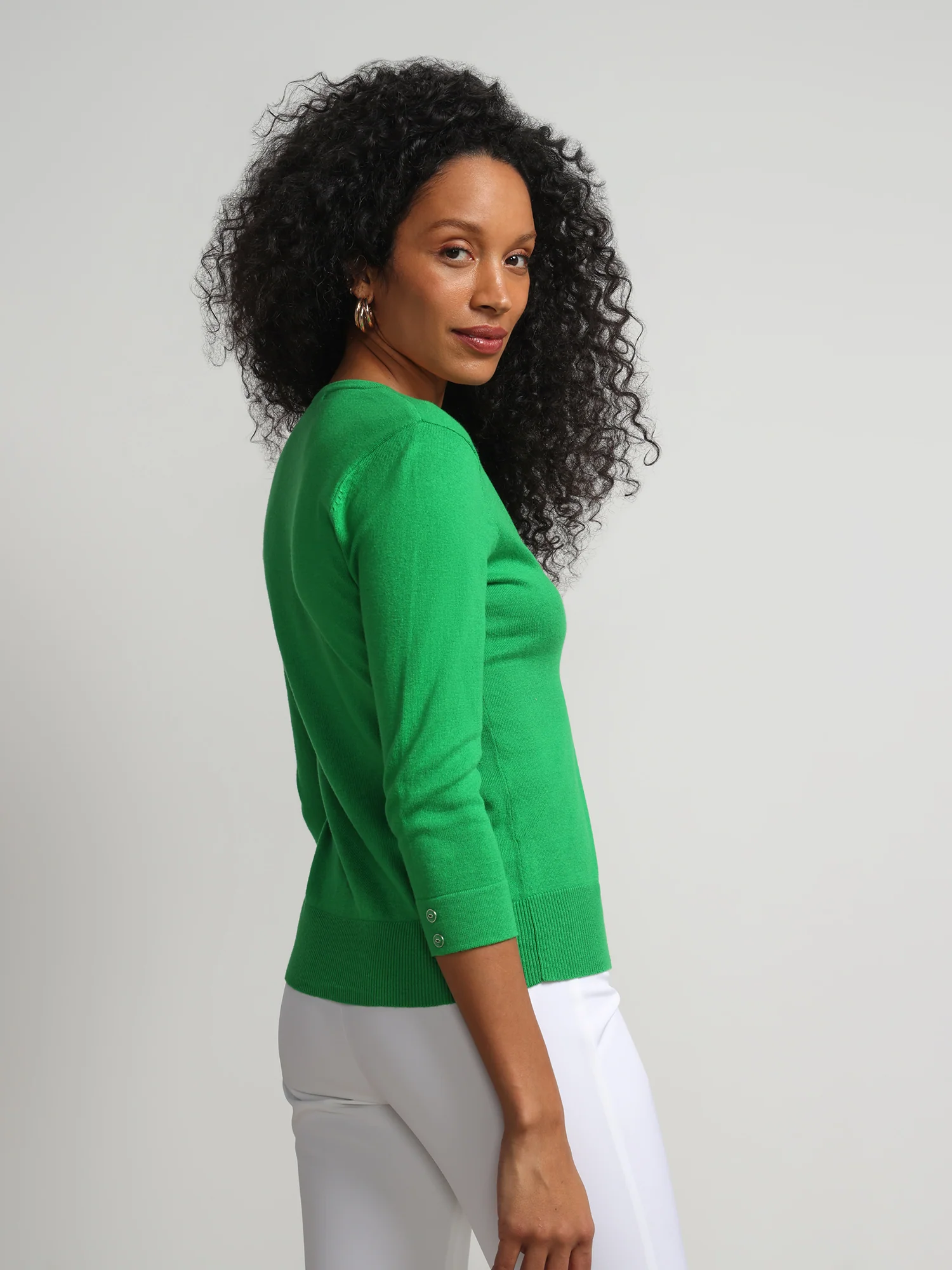 Petite Chelsea Crewneck Cardigan - Image 16