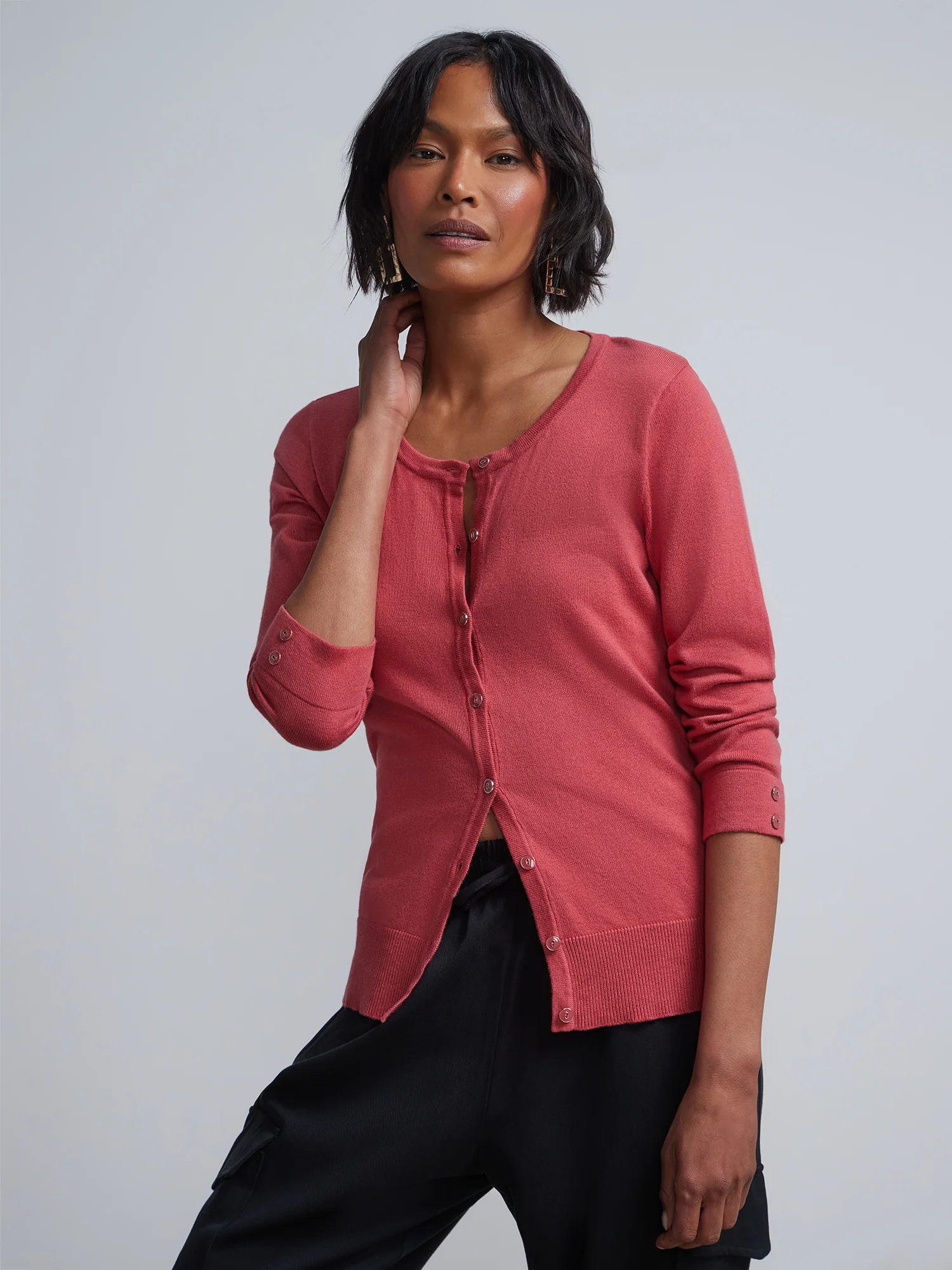 Petite Chelsea Crewneck Cardigan - Image 25
