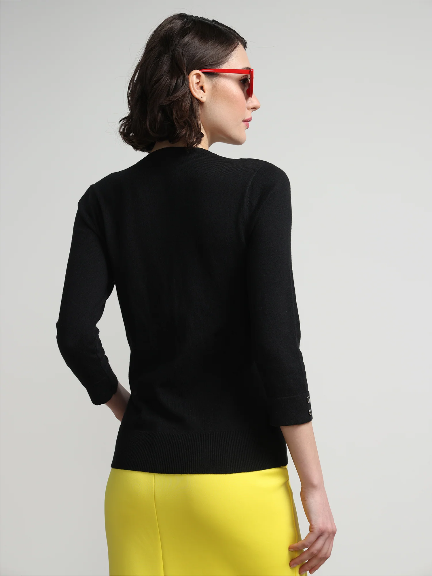 Petite Chelsea Crewneck Cardigan - Image 3