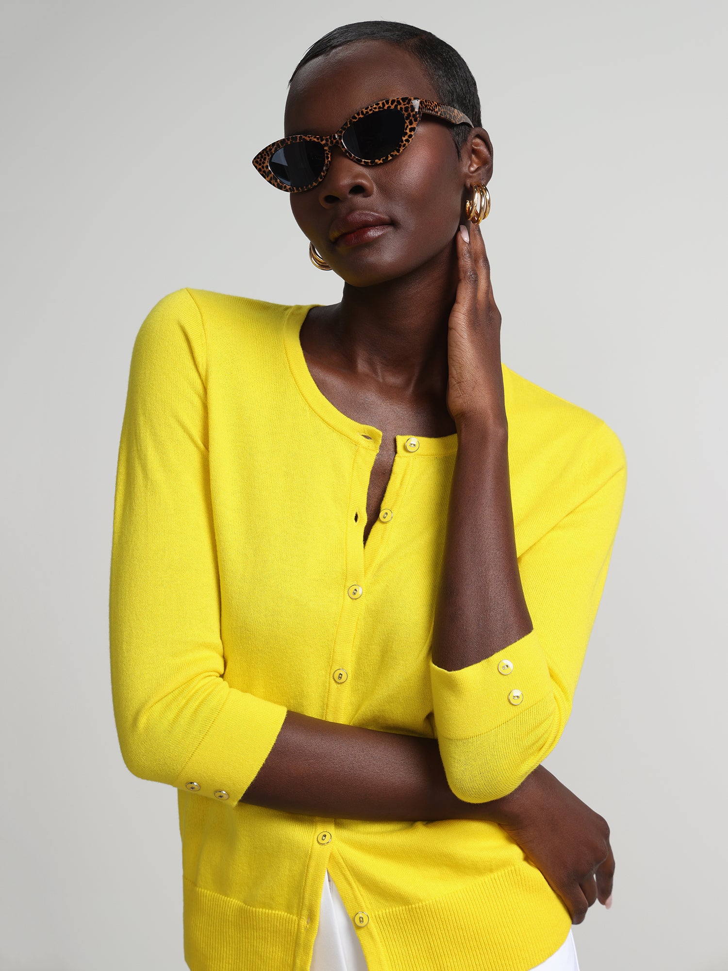 Petite Chelsea Crewneck Cardigan - Image 30