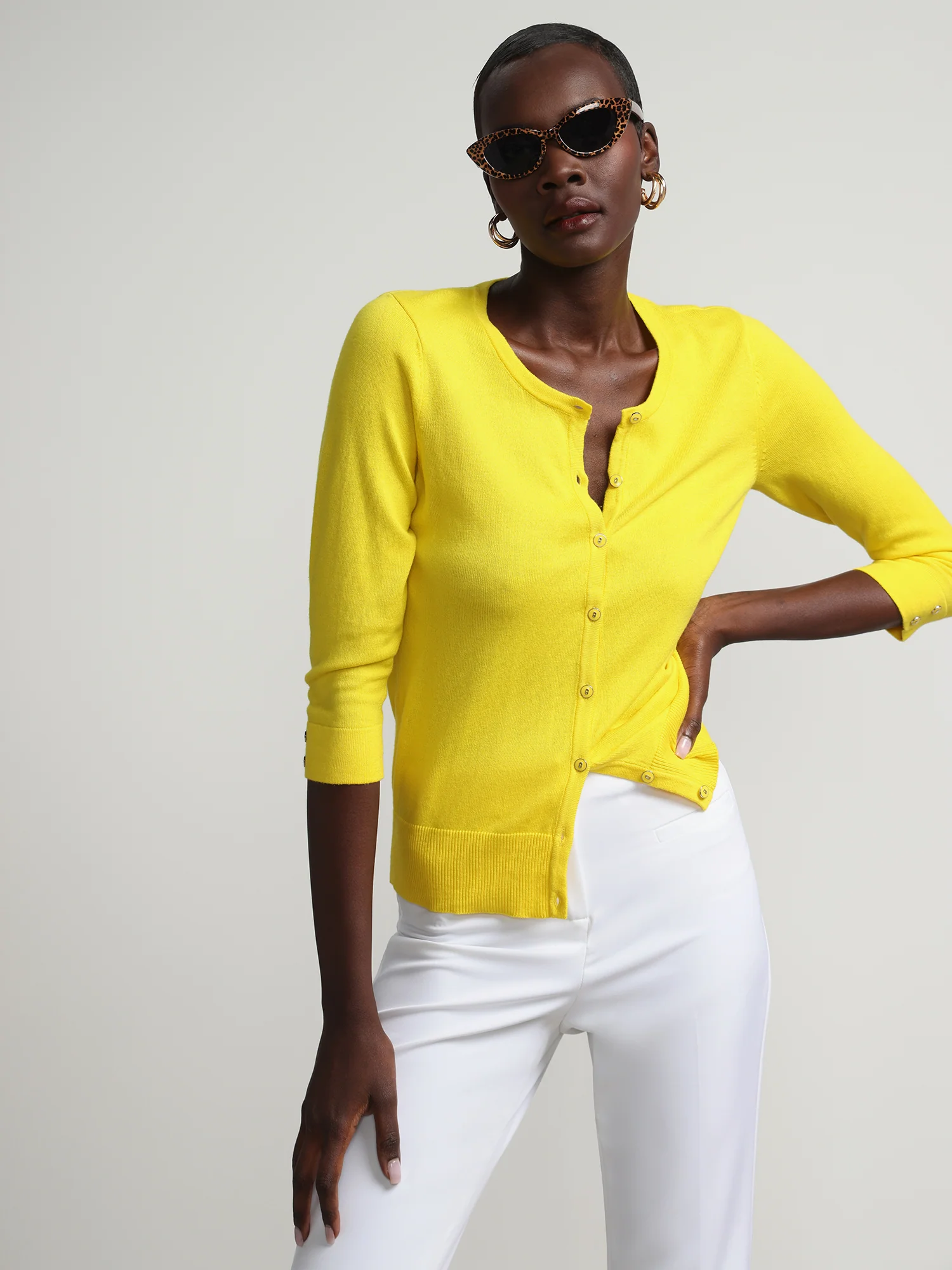 Petite Chelsea Crewneck Cardigan - Image 33