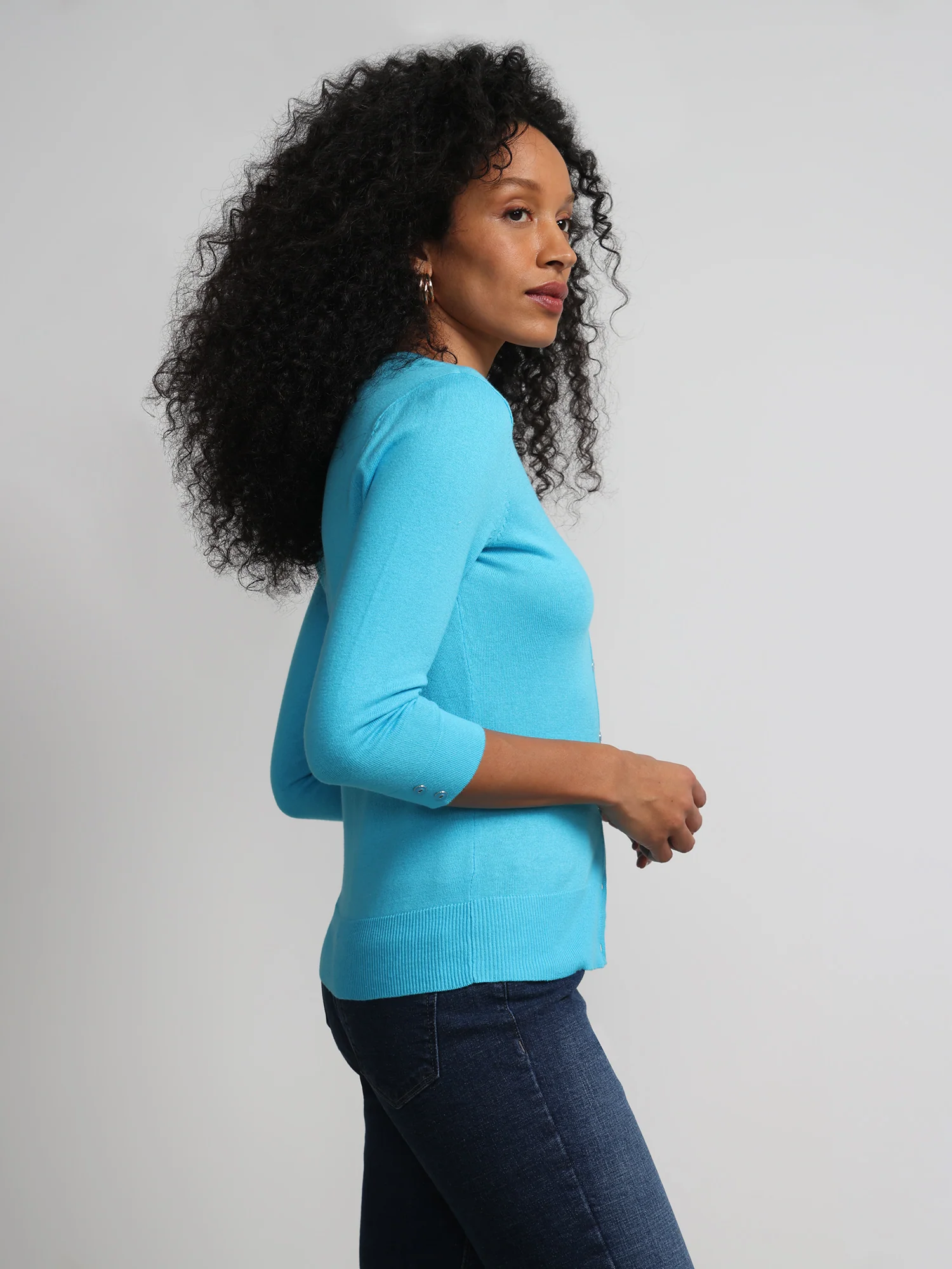 Petite Chelsea Crewneck Cardigan - Image 36