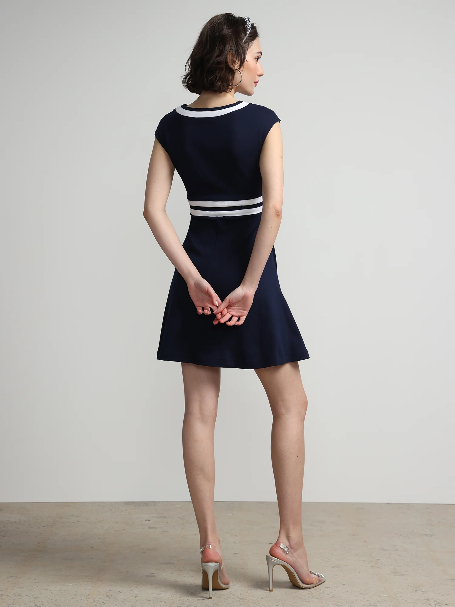 Petite Colorblock Accent Wrap Dress - City Knits - Image 13