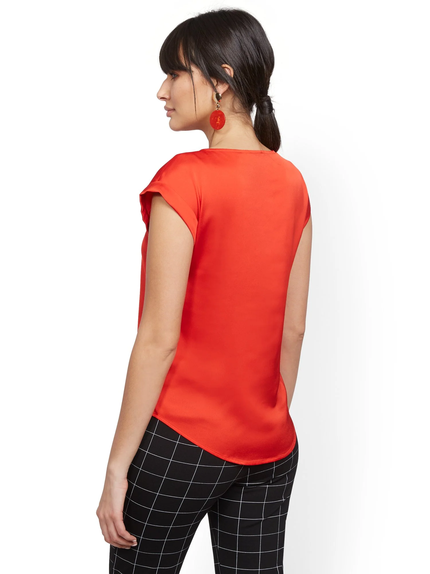 Petite Contrast-Inset Top - 7th Avenue - Image 9