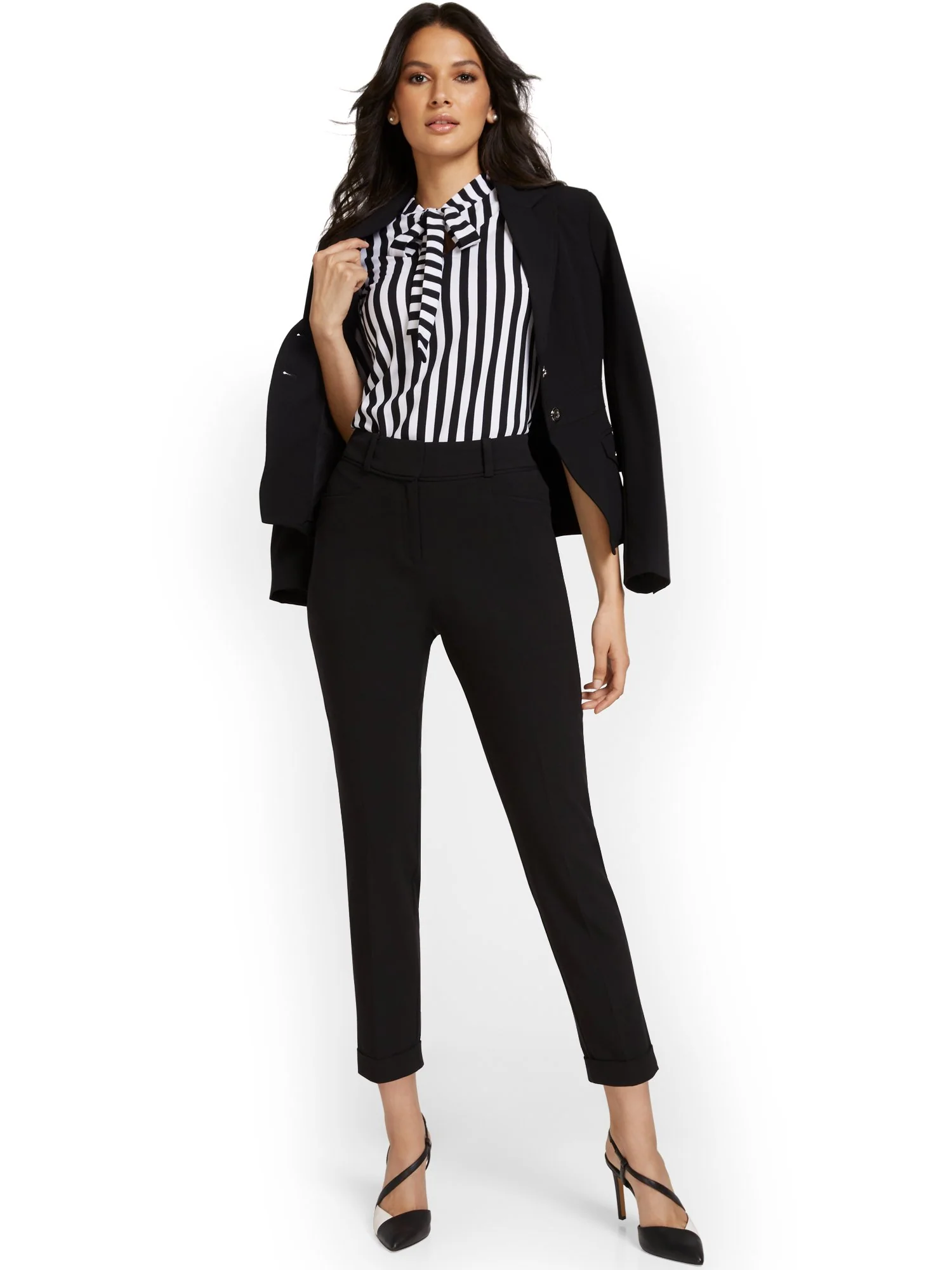 Petite Cuffed Ankle Pant - Essential Stretch - 7th Avenue - Image 3