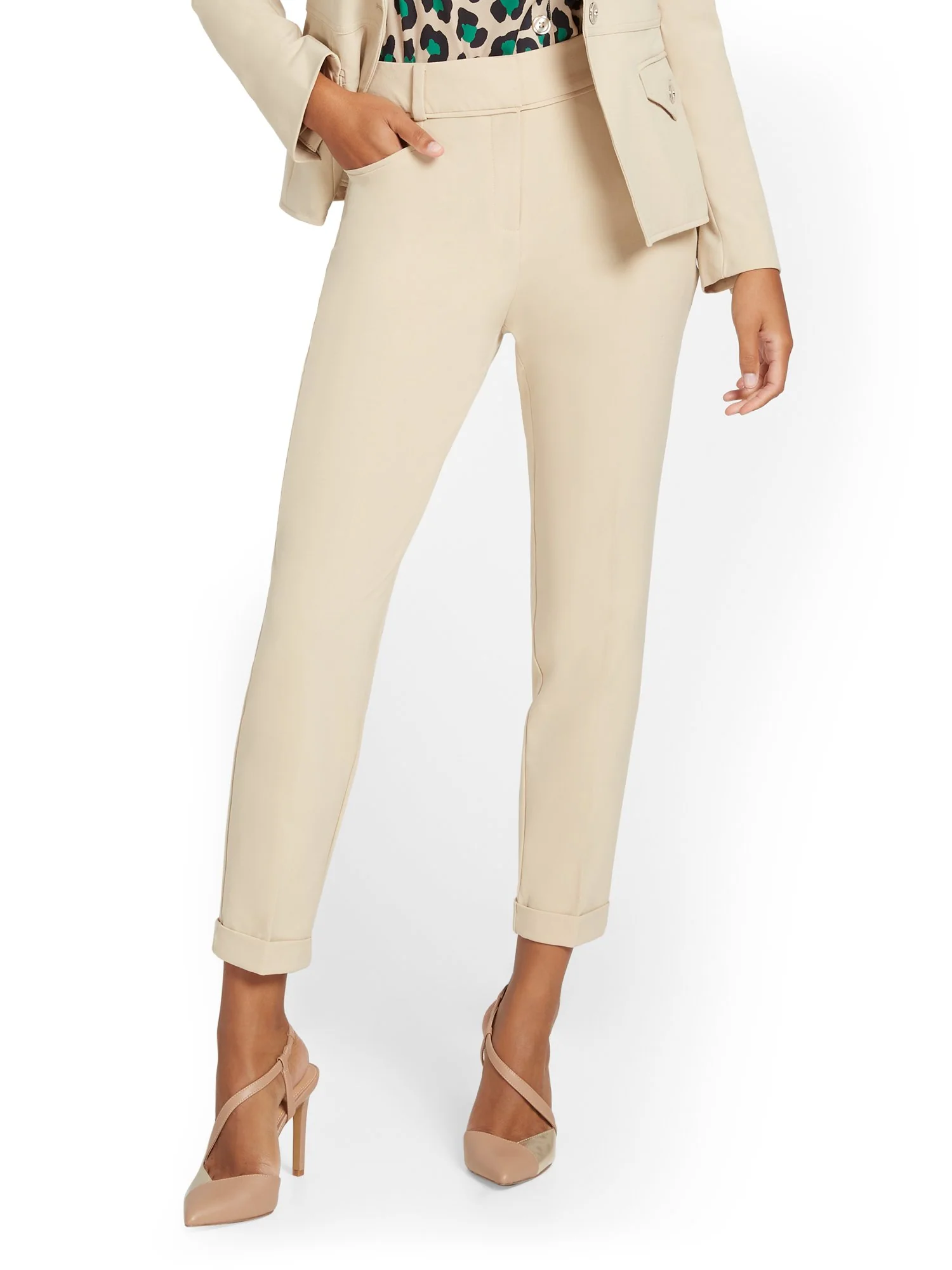 Petite Cuffed Ankle Pant - Essential Stretch - 7th Avenue - Image 6