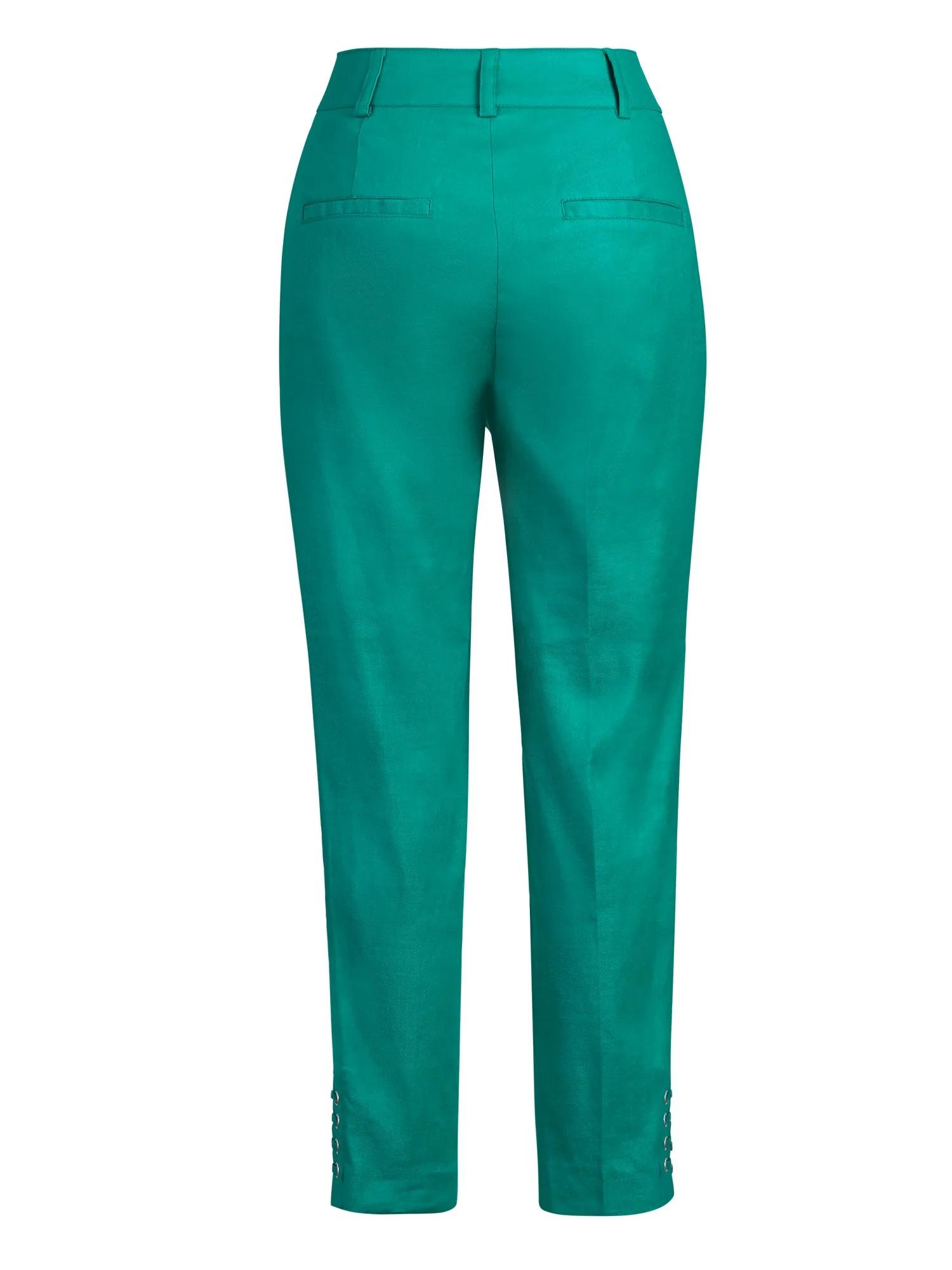 Petite High-Waisted Lace-Up Ankle Pant - Modern - Linen Blend - 7th Avenue - Image 3