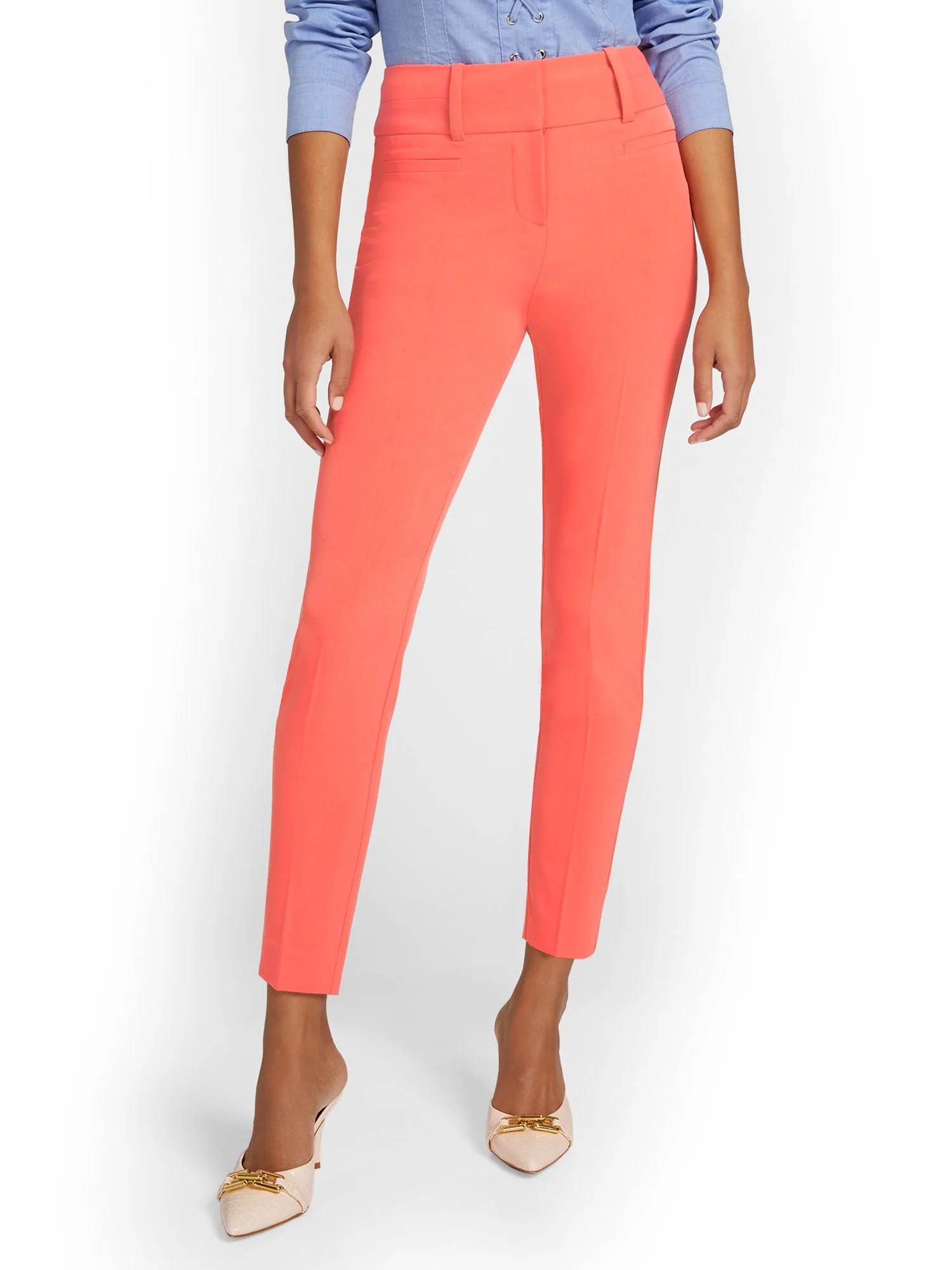 Petite High-Waisted Modern Fit Ankle Pant - Essential Stretch - Image 18