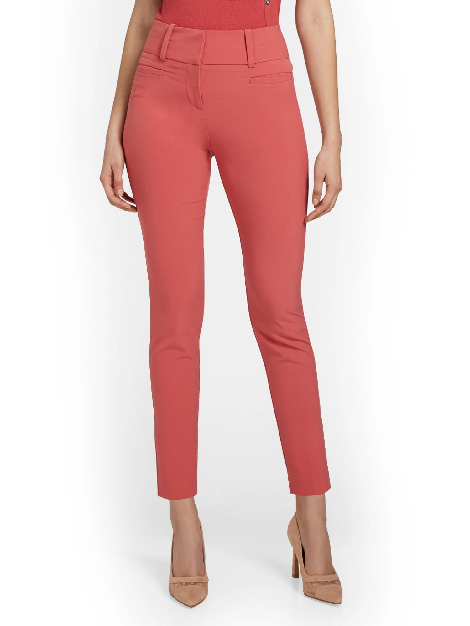 Petite High-Waisted Modern Fit Ankle Pant - Essential Stretch - Image 27