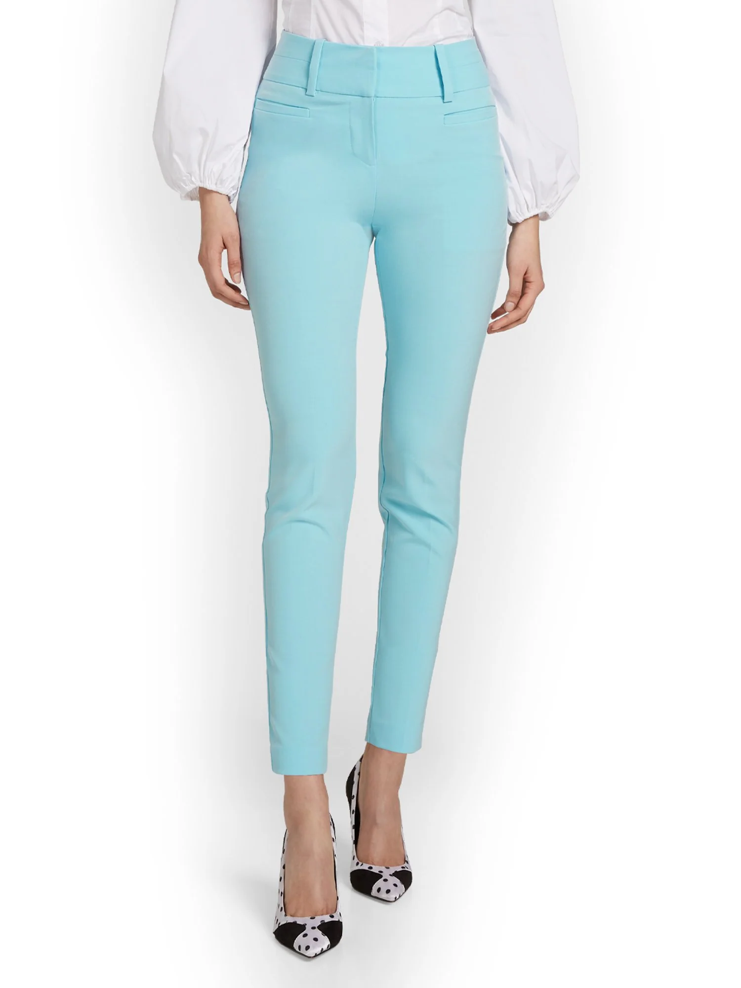Petite High-Waisted Modern Fit Ankle Pant - Essential Stretch - Image 30