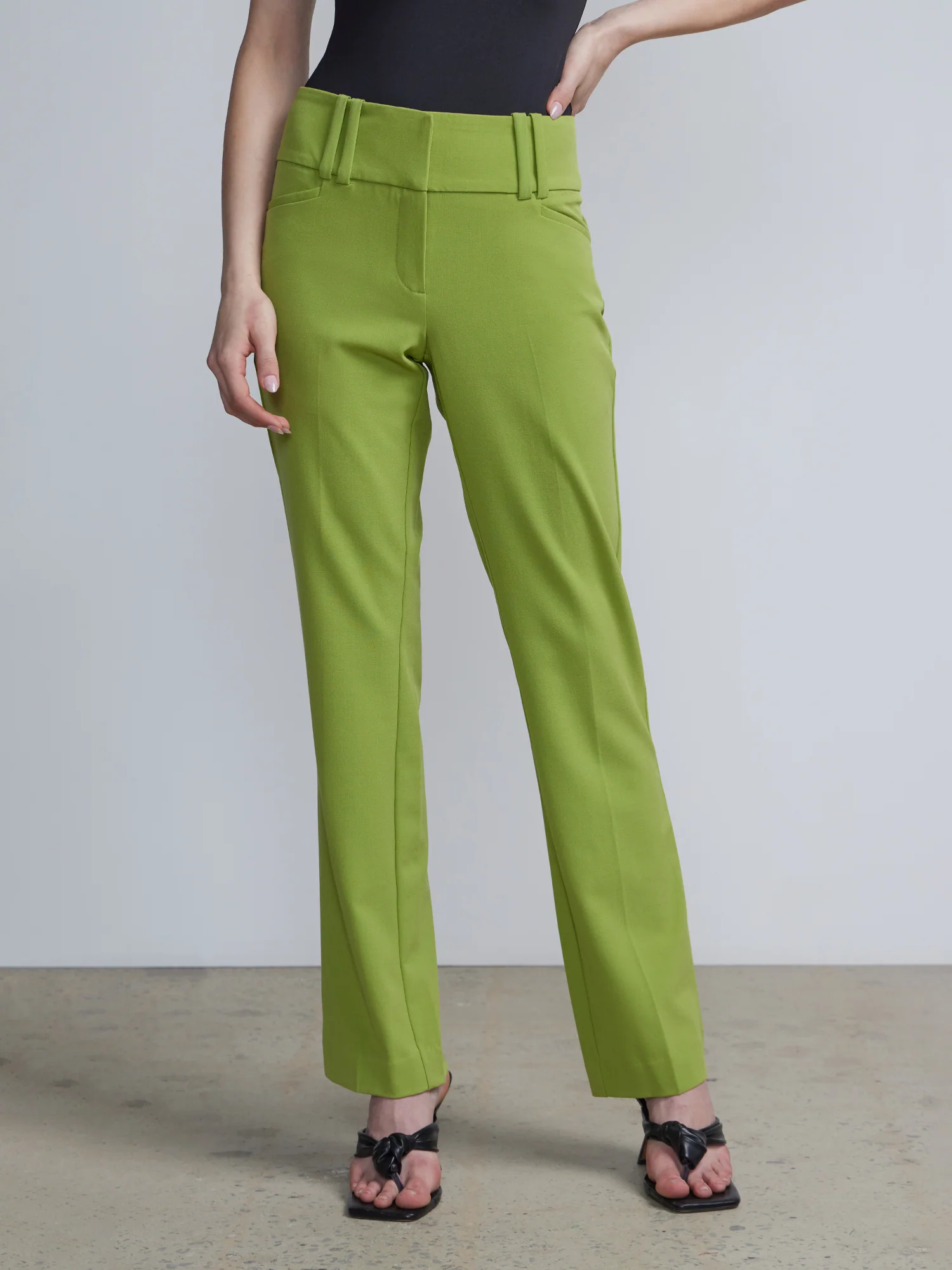 Petite High-Waisted Modern-Fit Straight-Leg Pant - Essential Stretch - Image 16