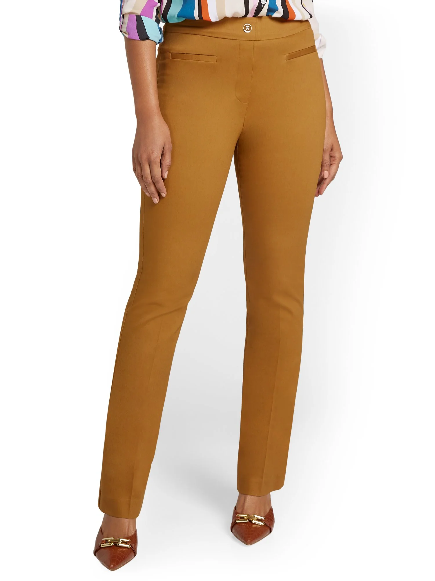 Petite High-Waisted Pull-On Bootcut Pant - NY&Chic Collection - Image 8