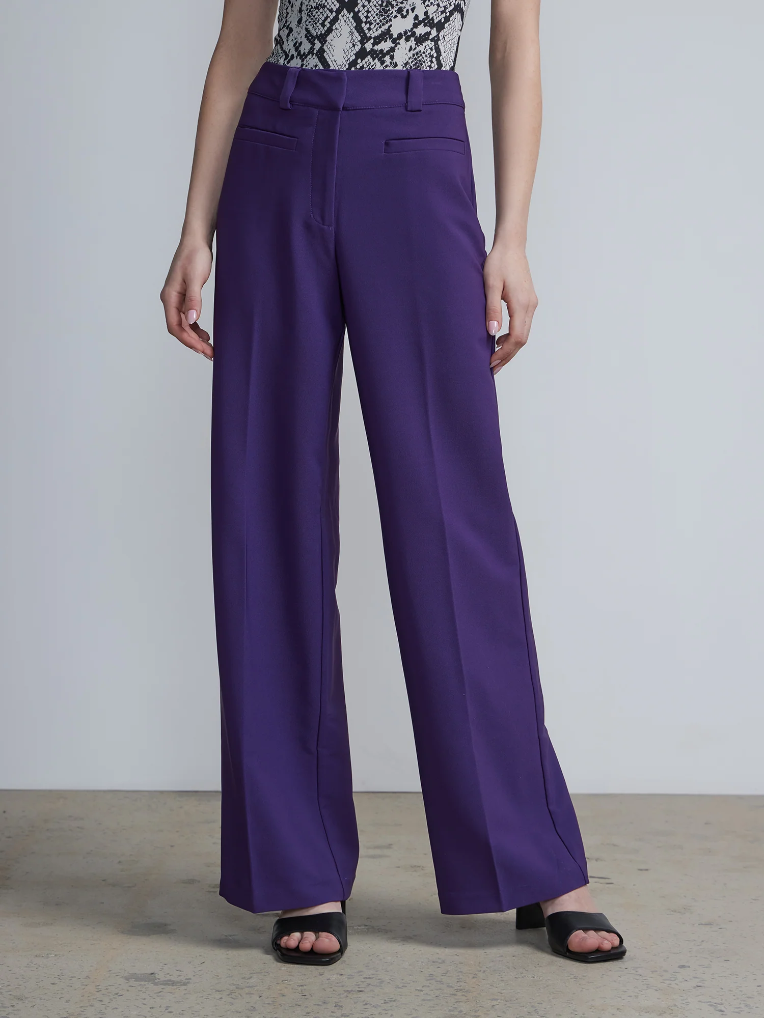 Petite High-Waisted Wide-Leg Pant - Premium Stretch - Image 20